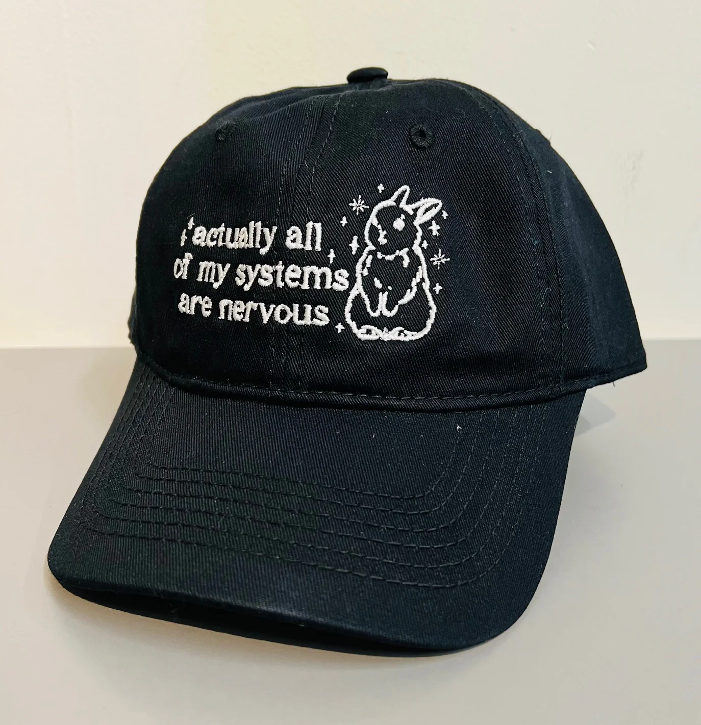 Actually all of my systems are nervous - Embroidered Dad Hat - READY TO SHIP