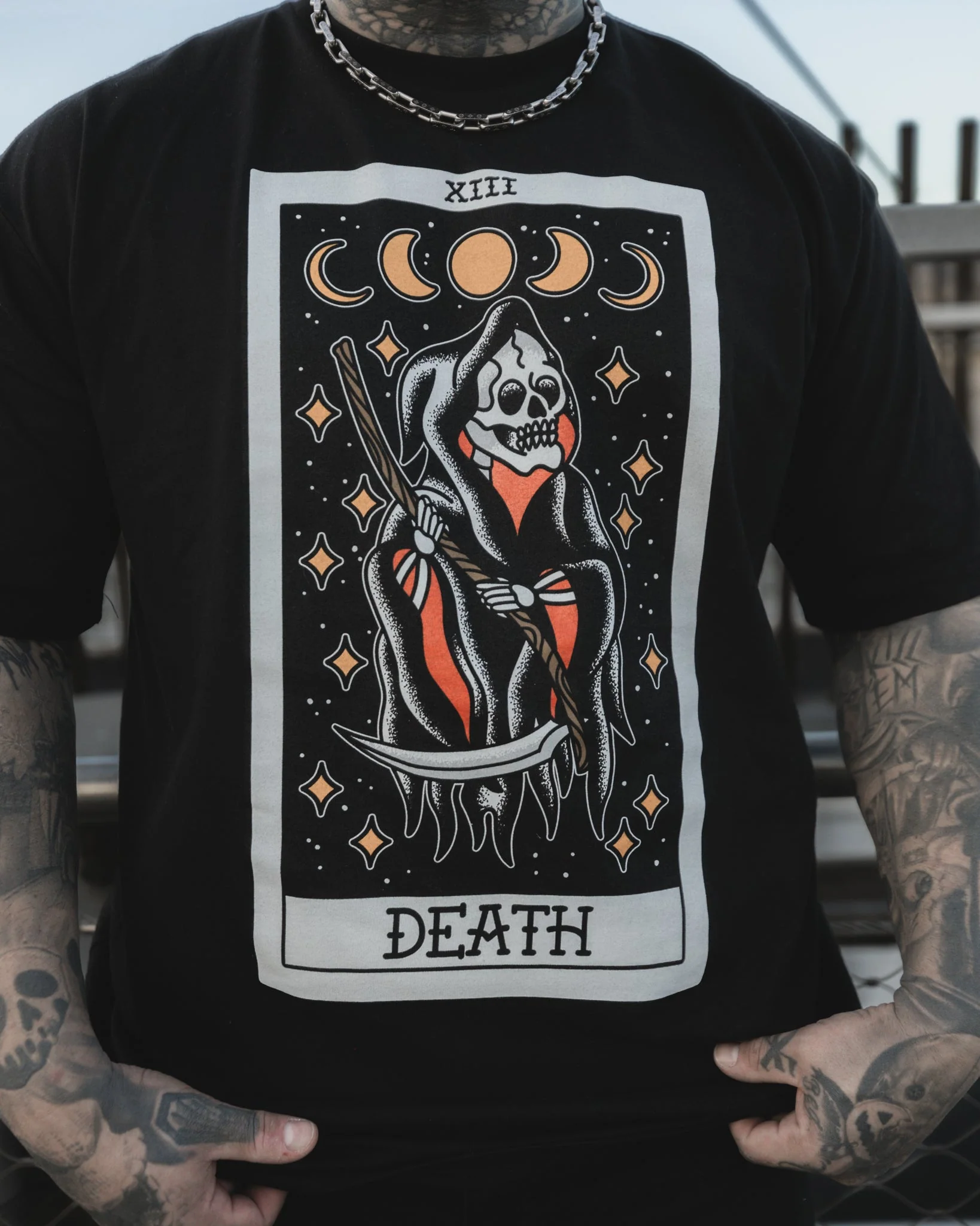 American Traditional Death Tarot Tee - Image 2
