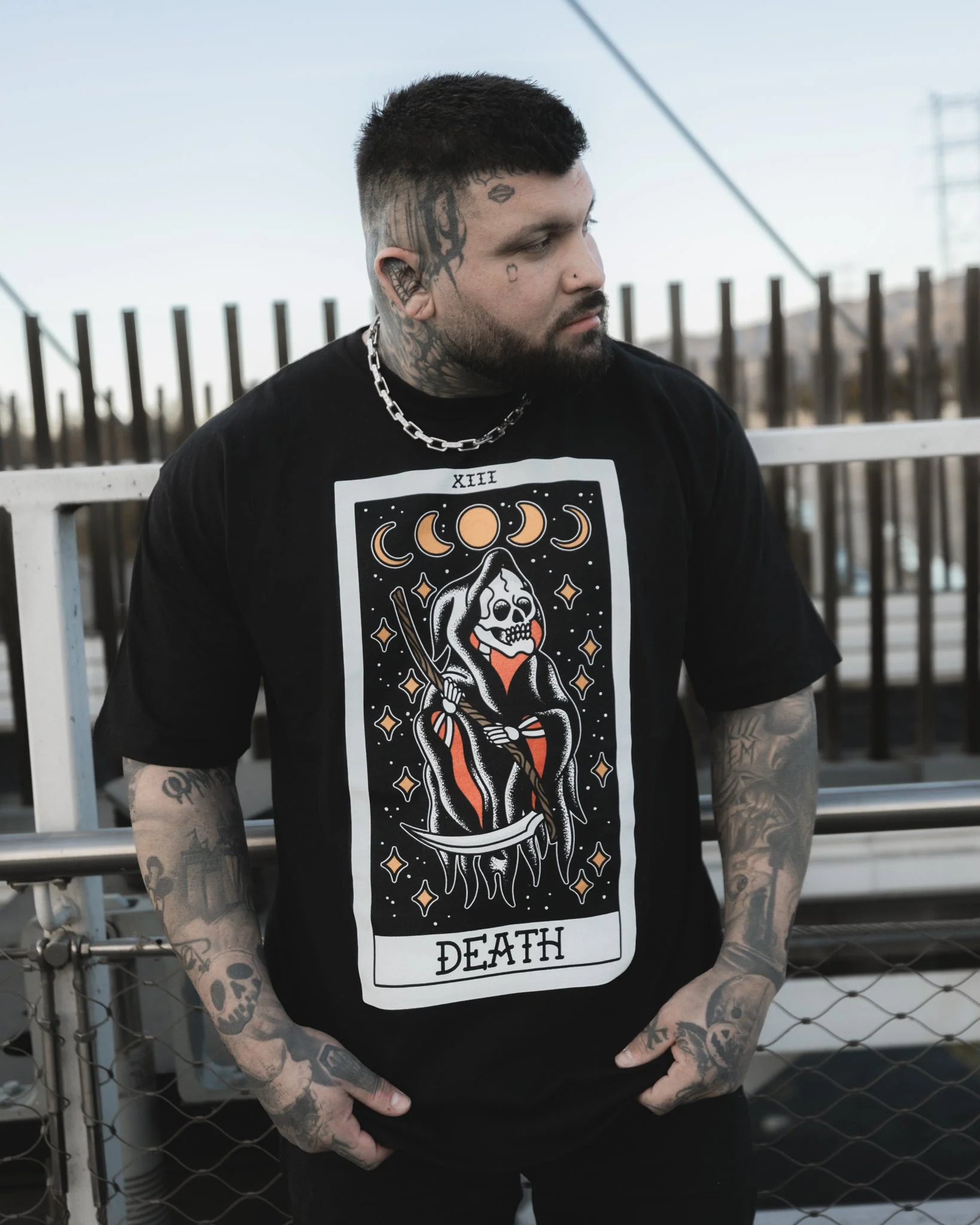 American Traditional Death Tarot Tee - Image 5