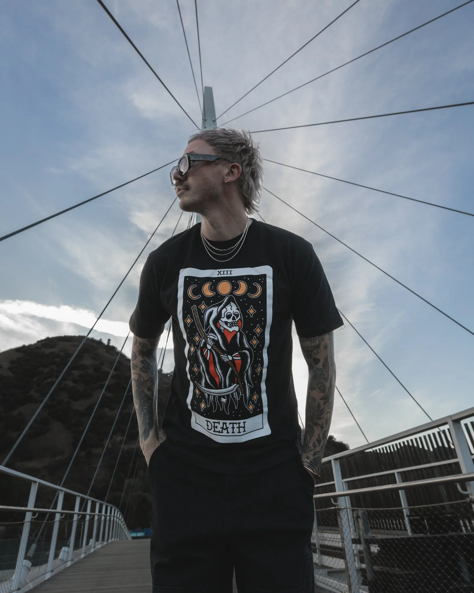 American Traditional Death Tarot Tee - Image 8