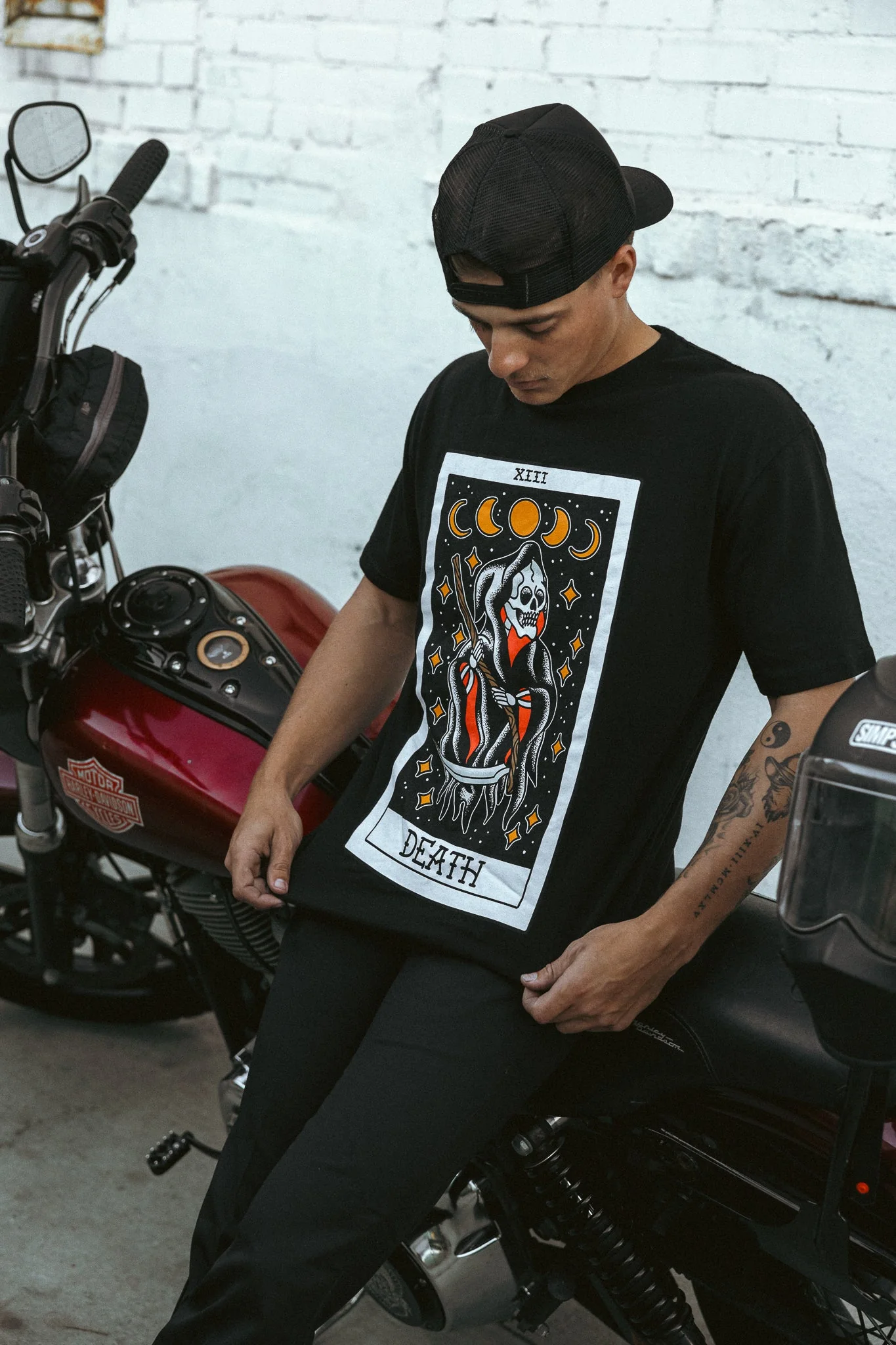 American Traditional Death Tarot Tee - Image 9