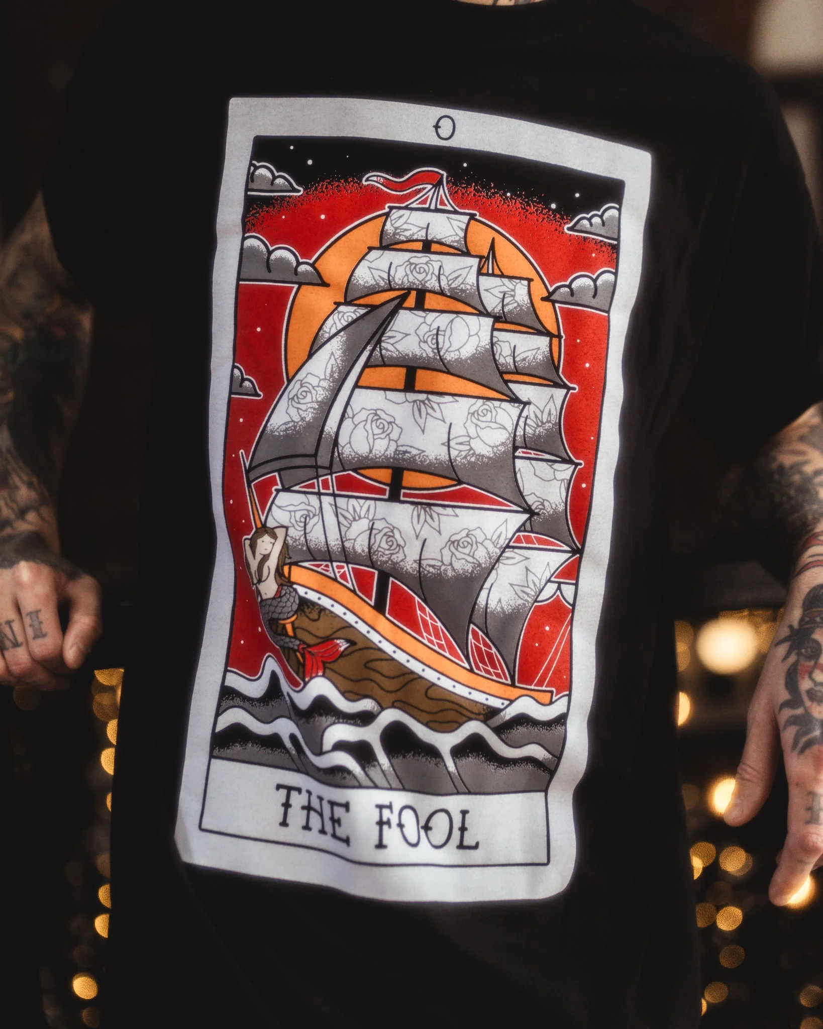 American Traditional Fool Tarot Tee - Image 2
