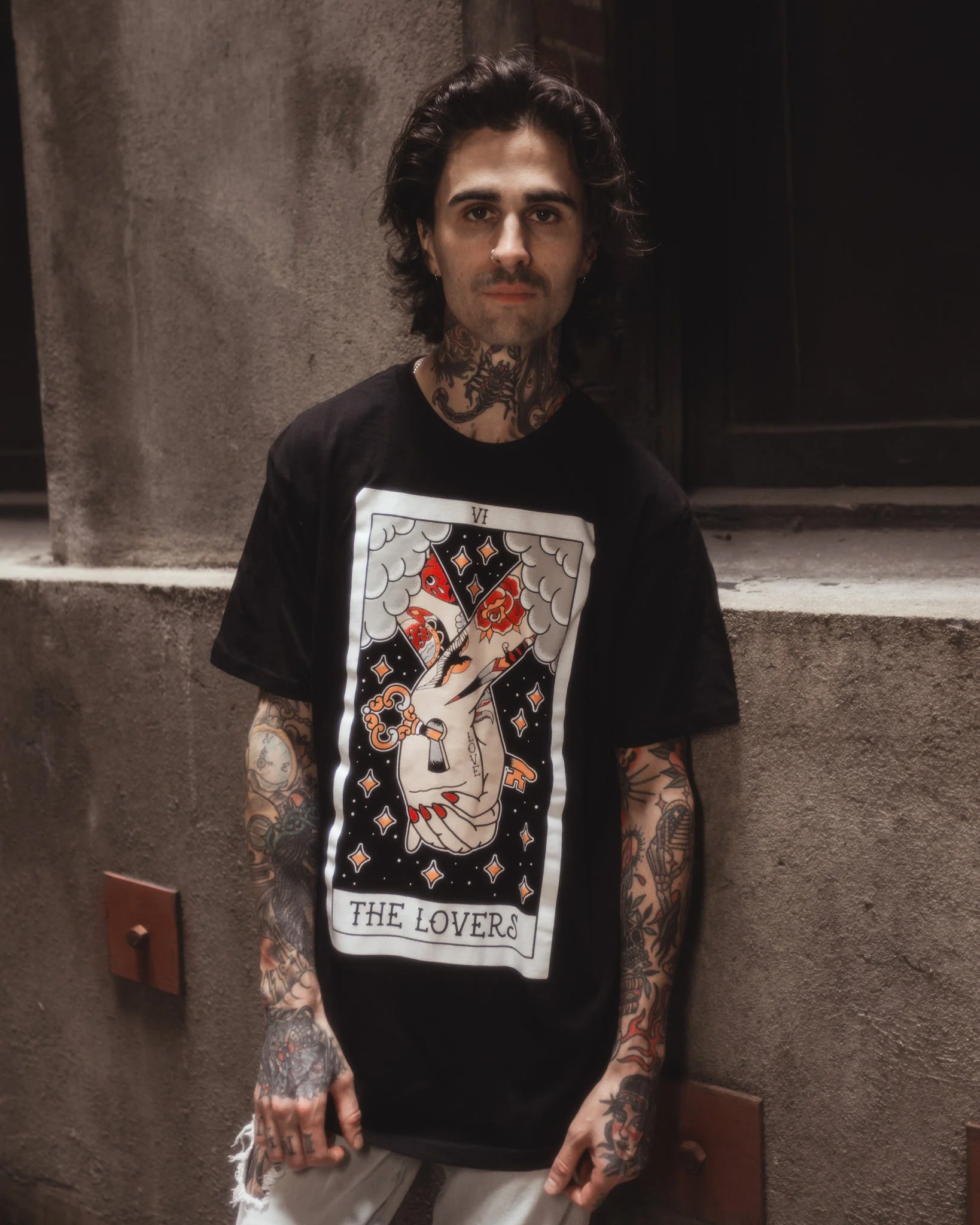 American Traditional Lovers Tarot Tee - Image 4
