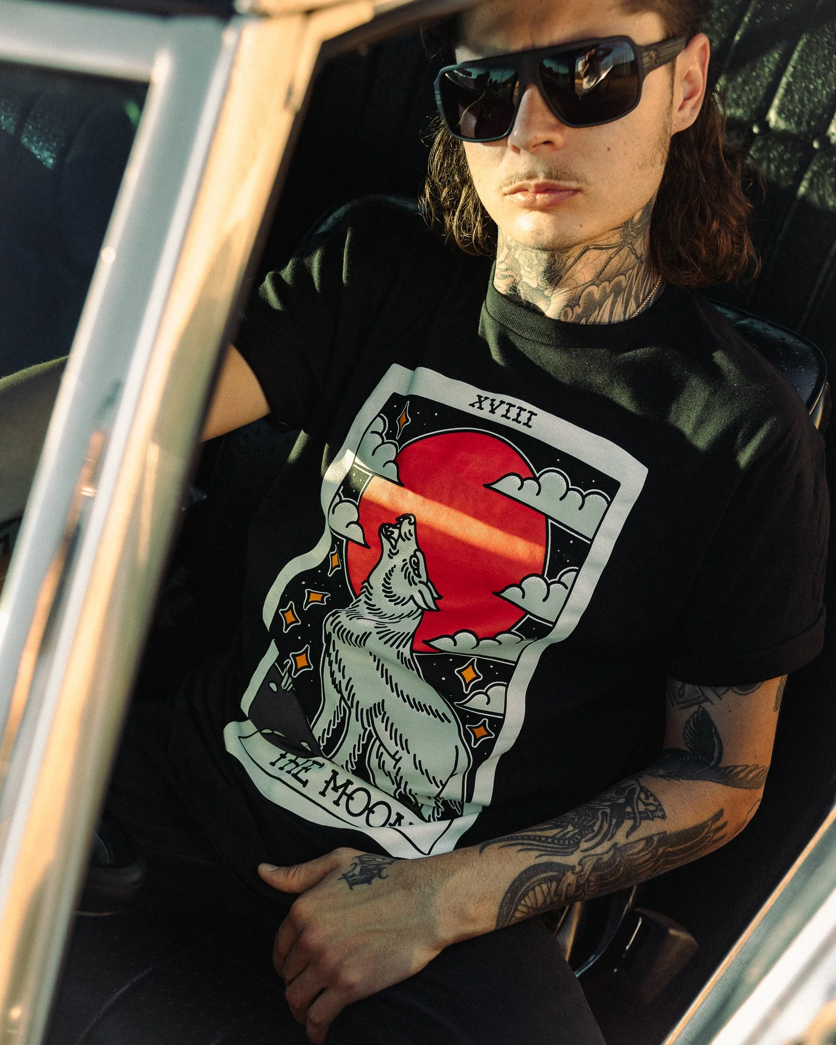 American Traditional Moon Tarot Tee - Image 3