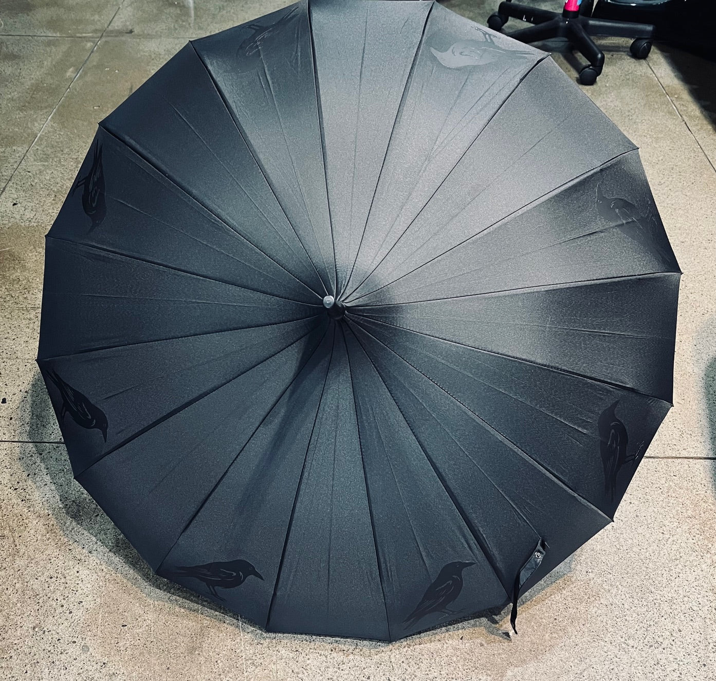 Black on Black - Ravens Umbrella