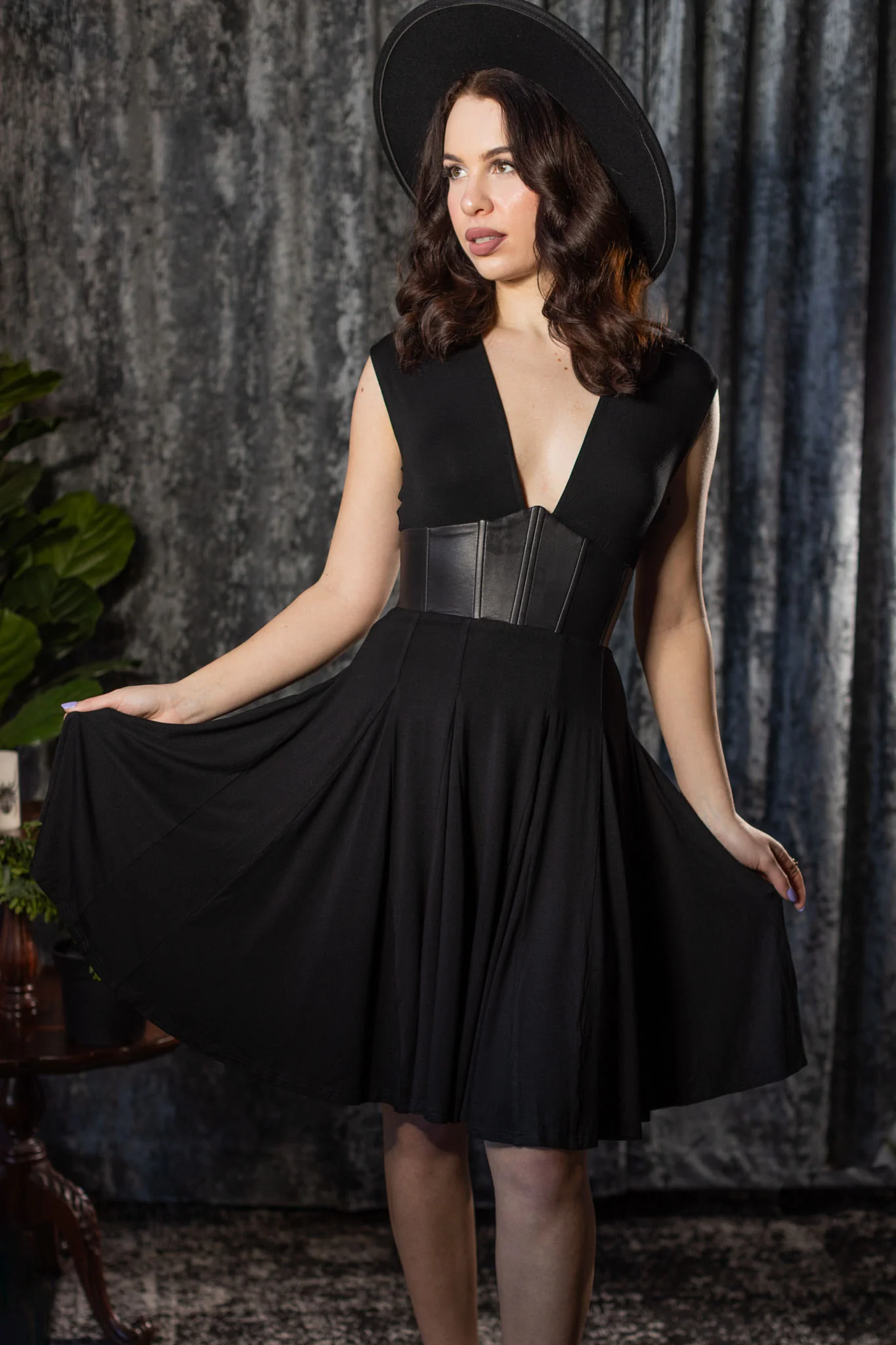 Blake - Ever Haunting Corset Waist Jersey Dress - Pre-Order - Image 2
