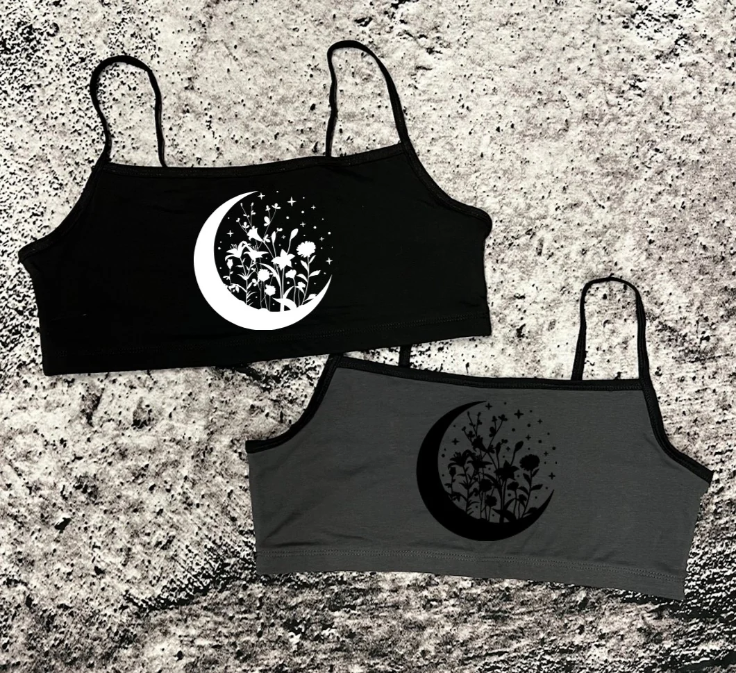Bra Top - floral moon