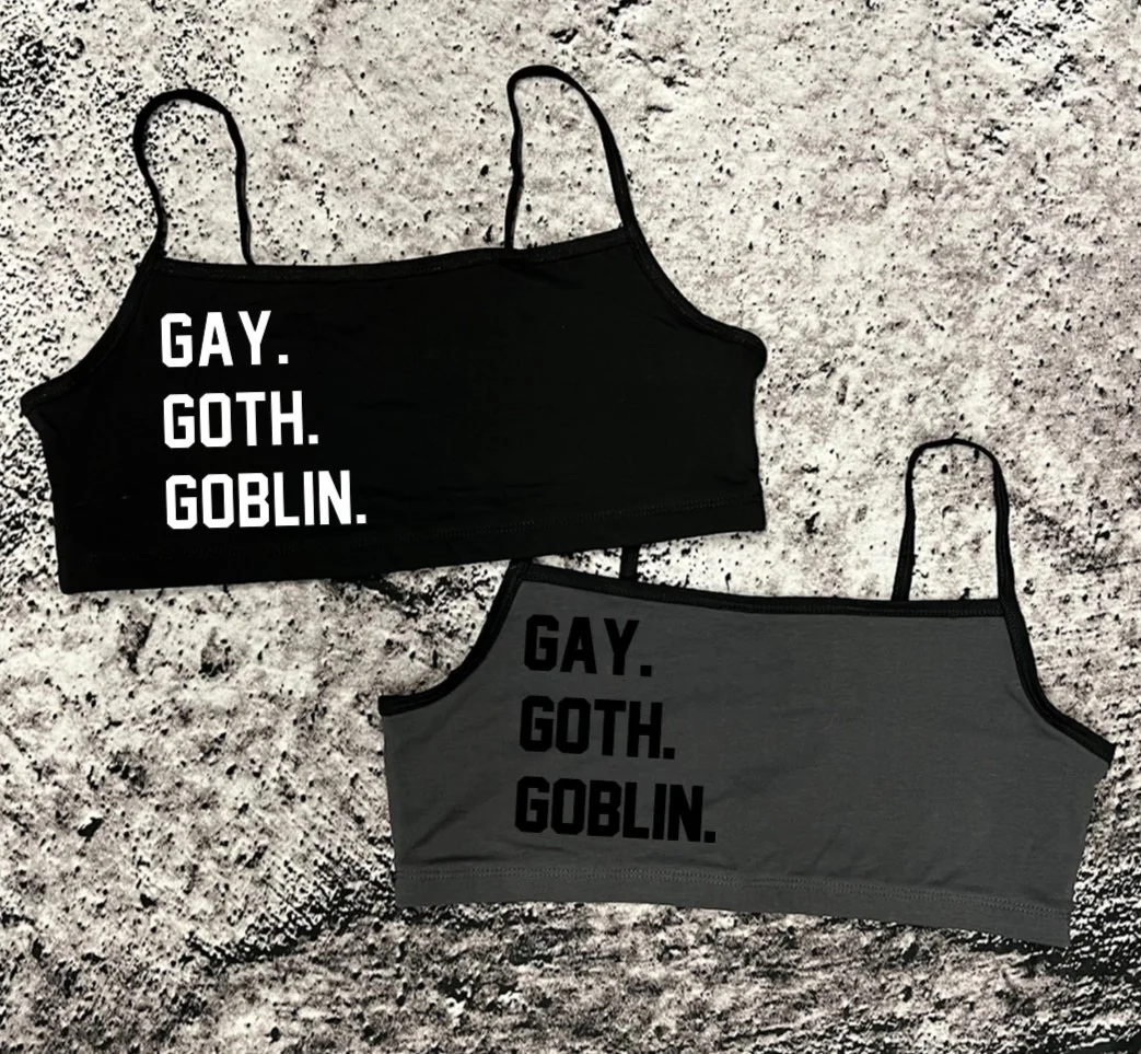 Bra Top - gay goth goblin