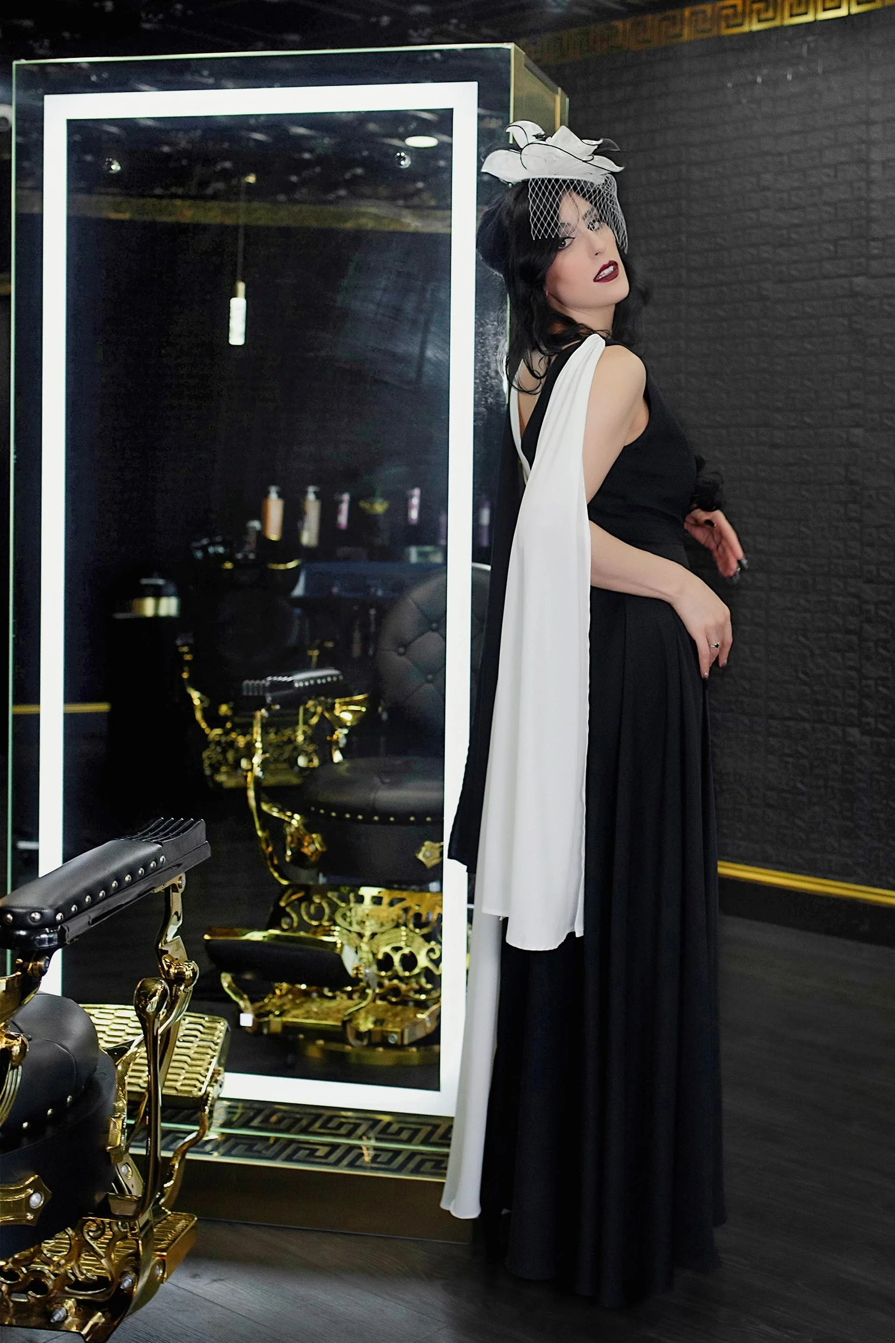 Bride Chiffon Surplice Gown - Image 6