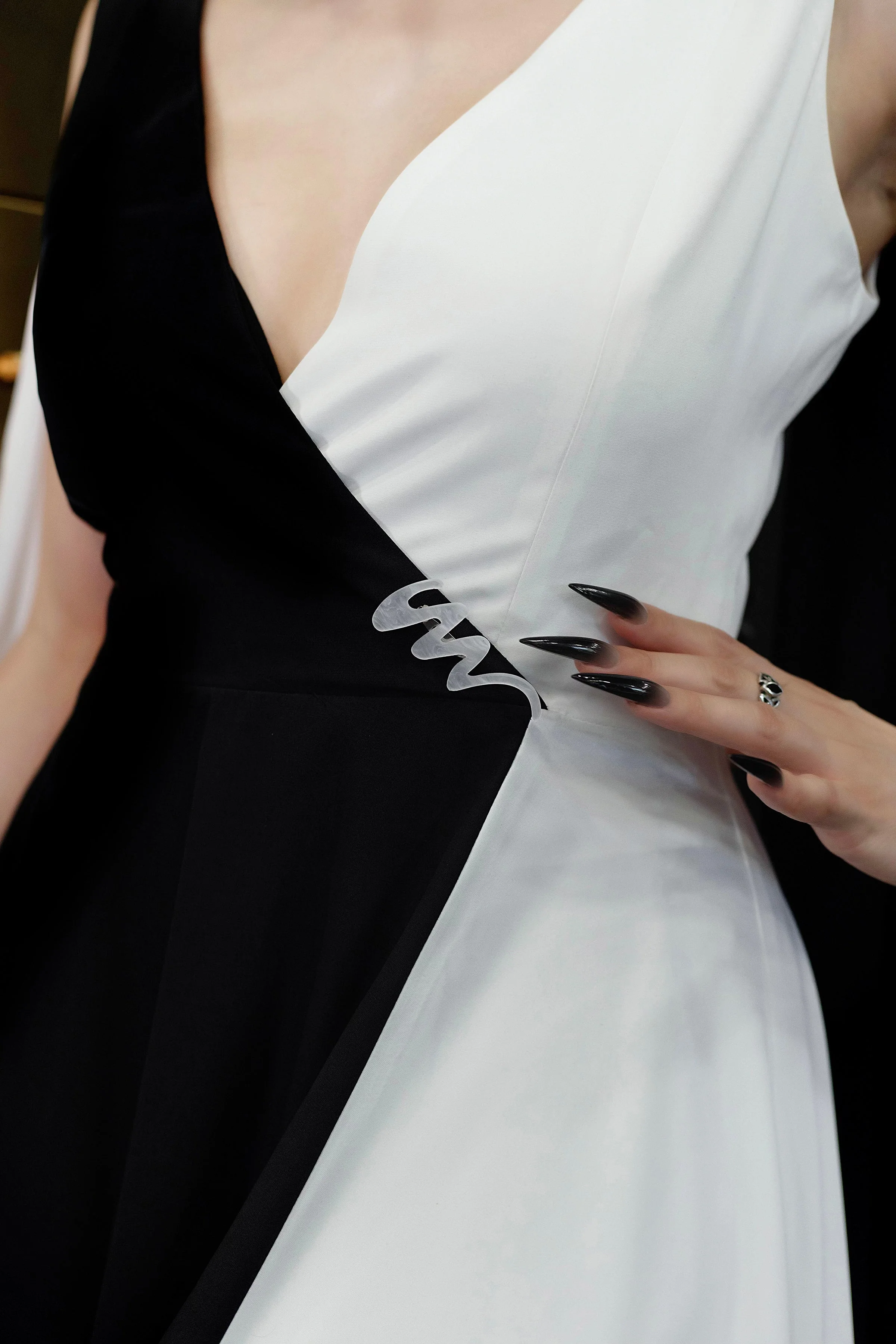 Bride Chiffon Surplice Gown - Image 7