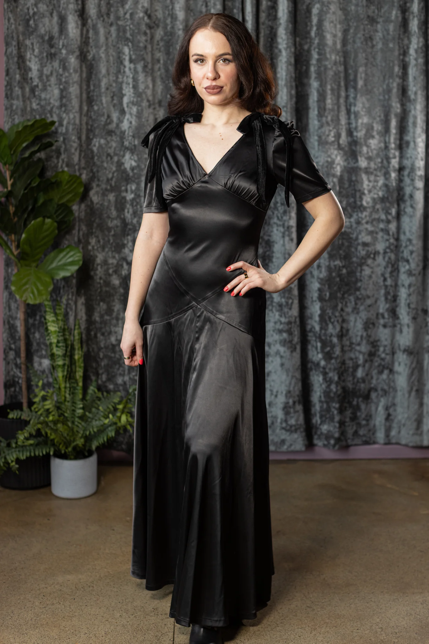 CECELIA - 30s inspired satin cocktail dress - PRE-ORDER