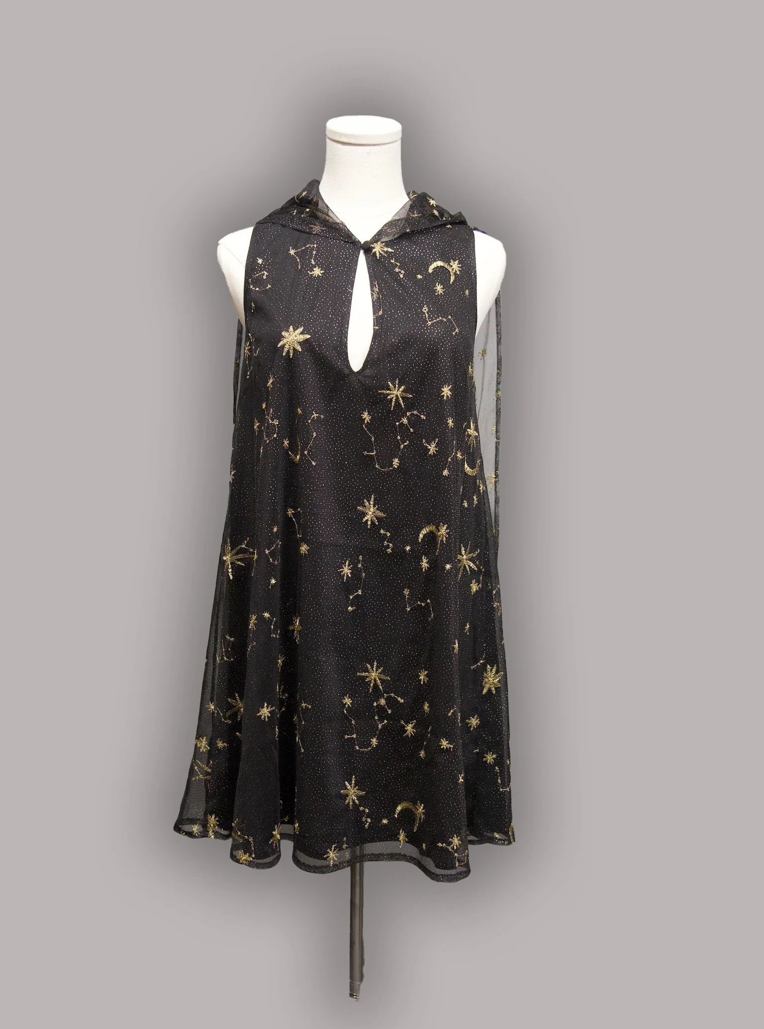 Celeste - Hooded Mini Dress with Capelet - Image 10