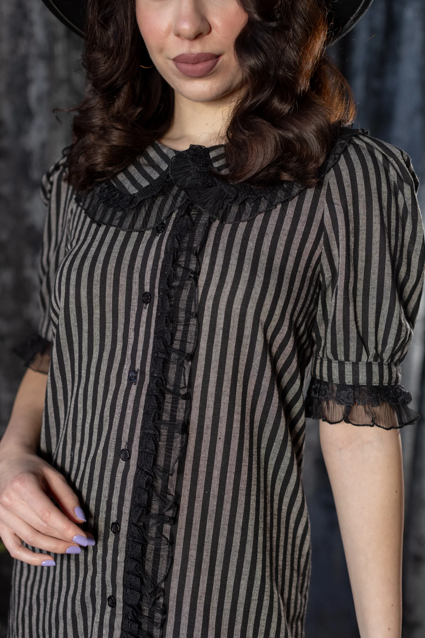 Circe - Striped Mini Dress - Pre-Order - Image 4