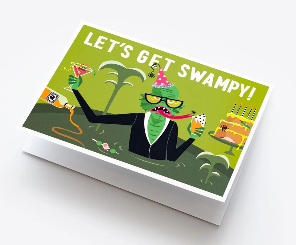 Creature Swampy Birthday Card - Image 2