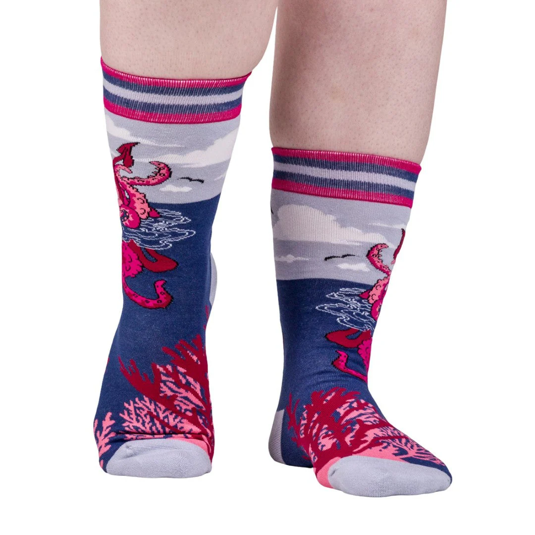 Cute Kraken Crew Socks - Image 5