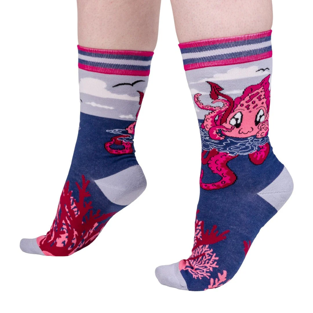 Cute Kraken Crew Socks - Image 7
