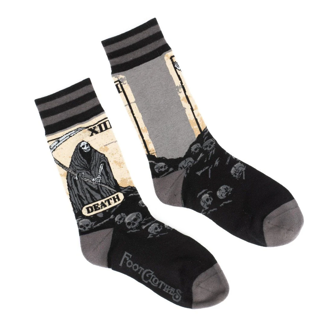 Death Tarot Card Ankle and Crew Sock Pack | 2 Designs - Image 5