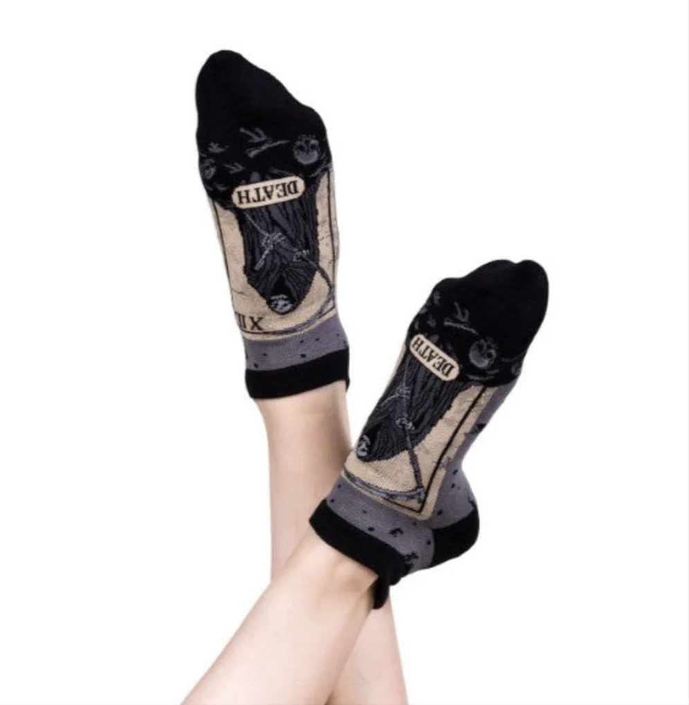 Death Tarot Card Ankle Socks - Image 10