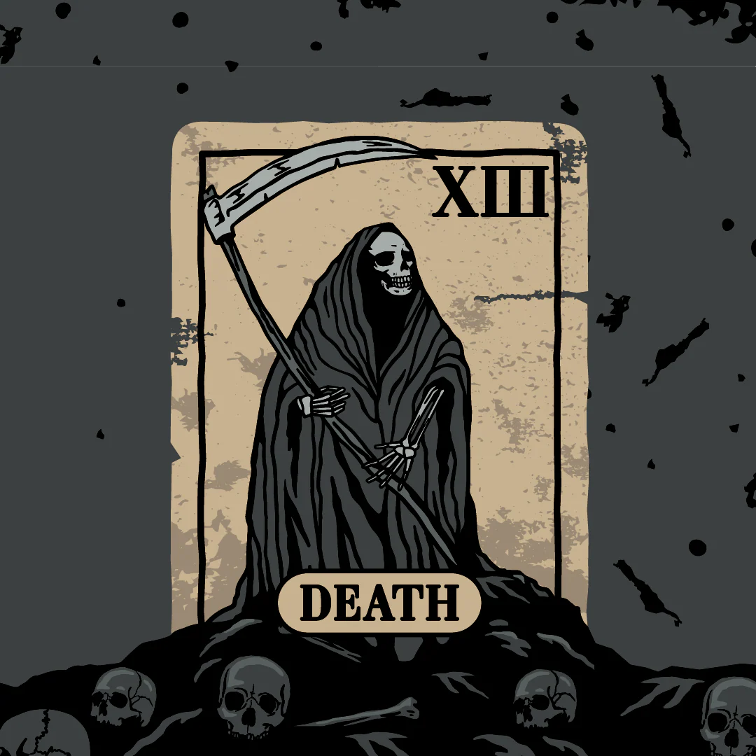 Death Tarot Card Ankle Socks - Image 9