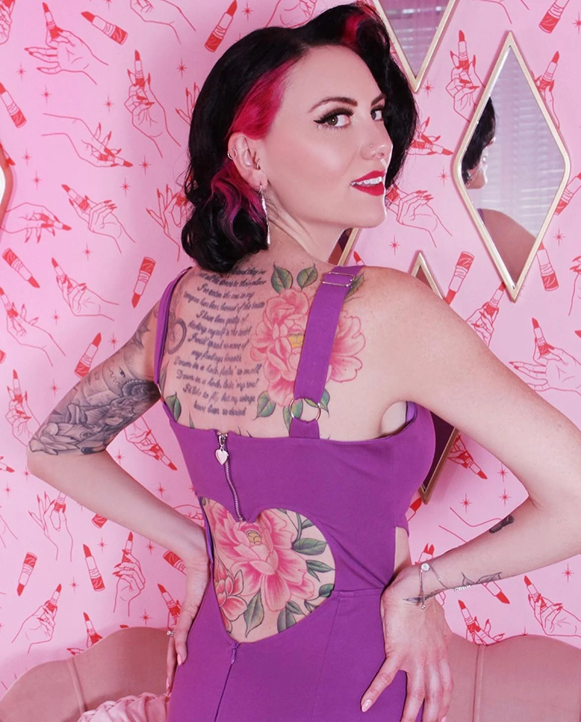 Elizabeth Heart Cut-Out Dress - Image 16