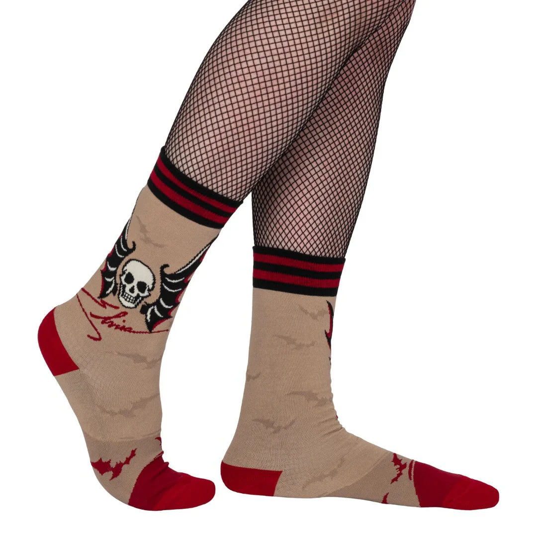 Elvira Cruel Ink Crew Socks - Image 4