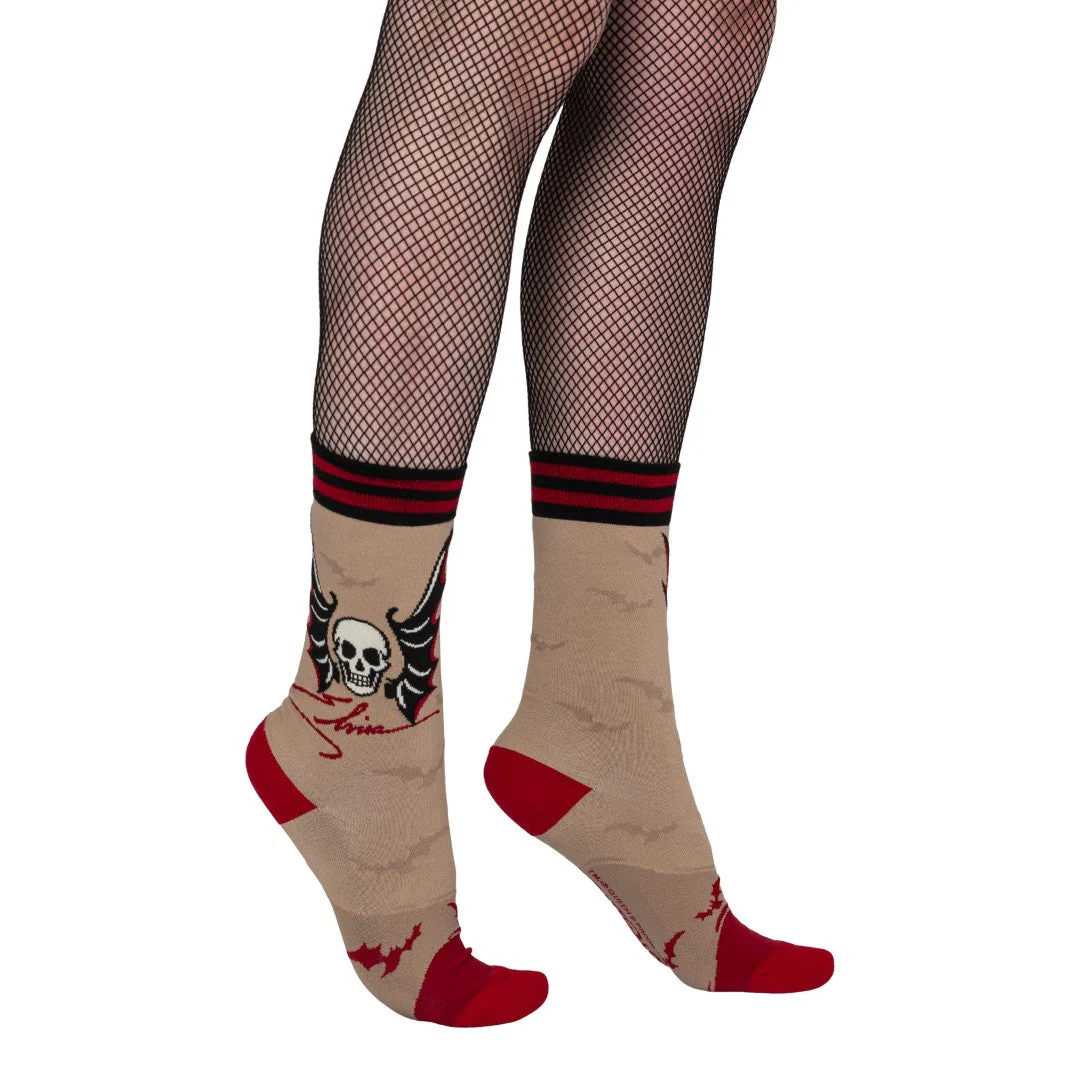 Elvira Cruel Ink Crew Socks - Image 6