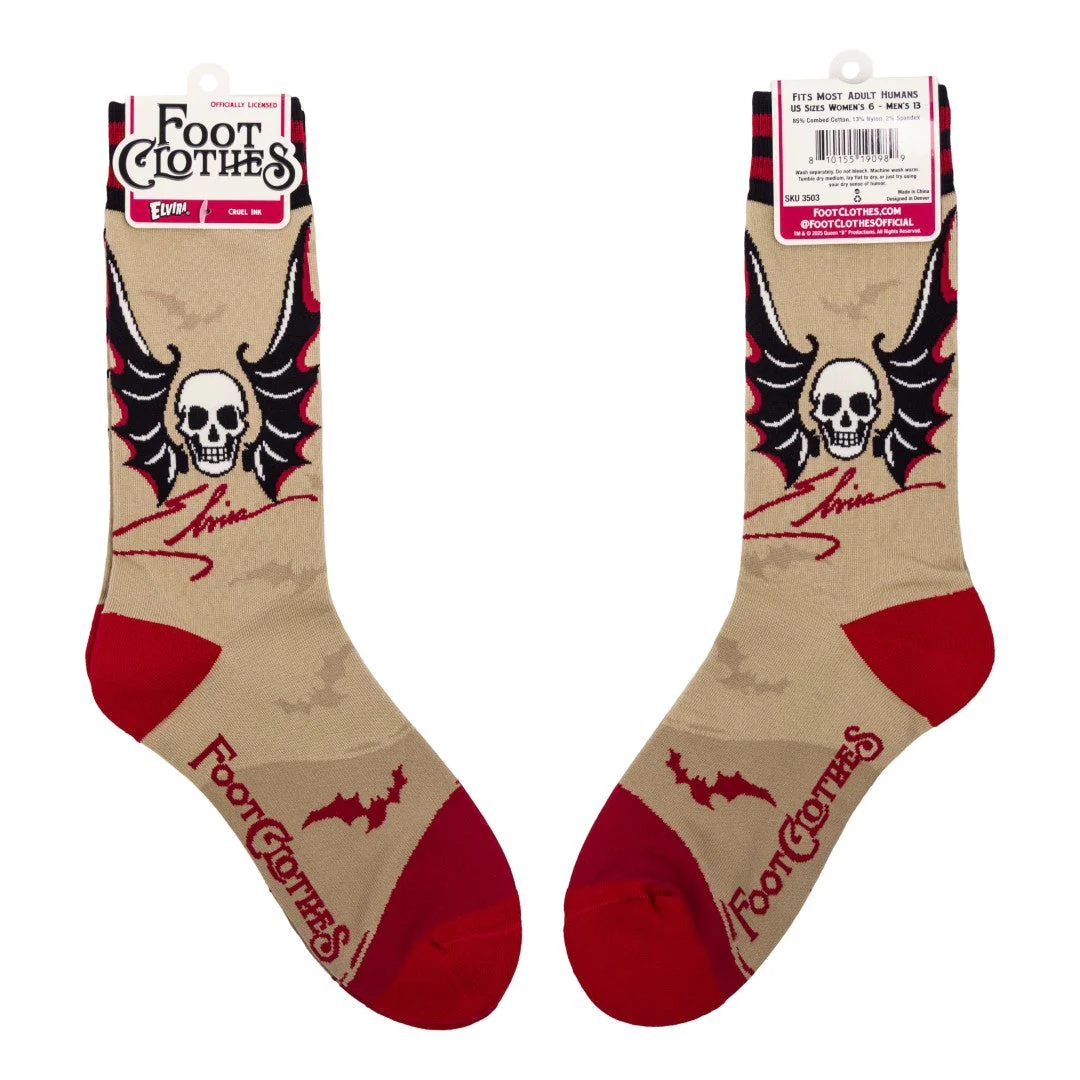 Elvira Cruel Ink Crew Socks - Image 8