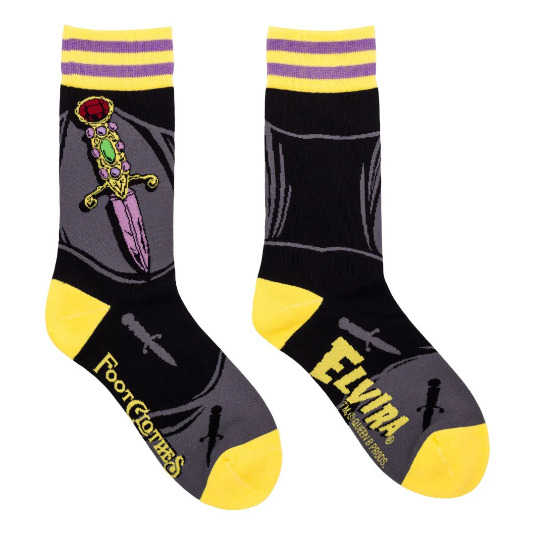 Elvira I Cut You Crew Socks - Image 2