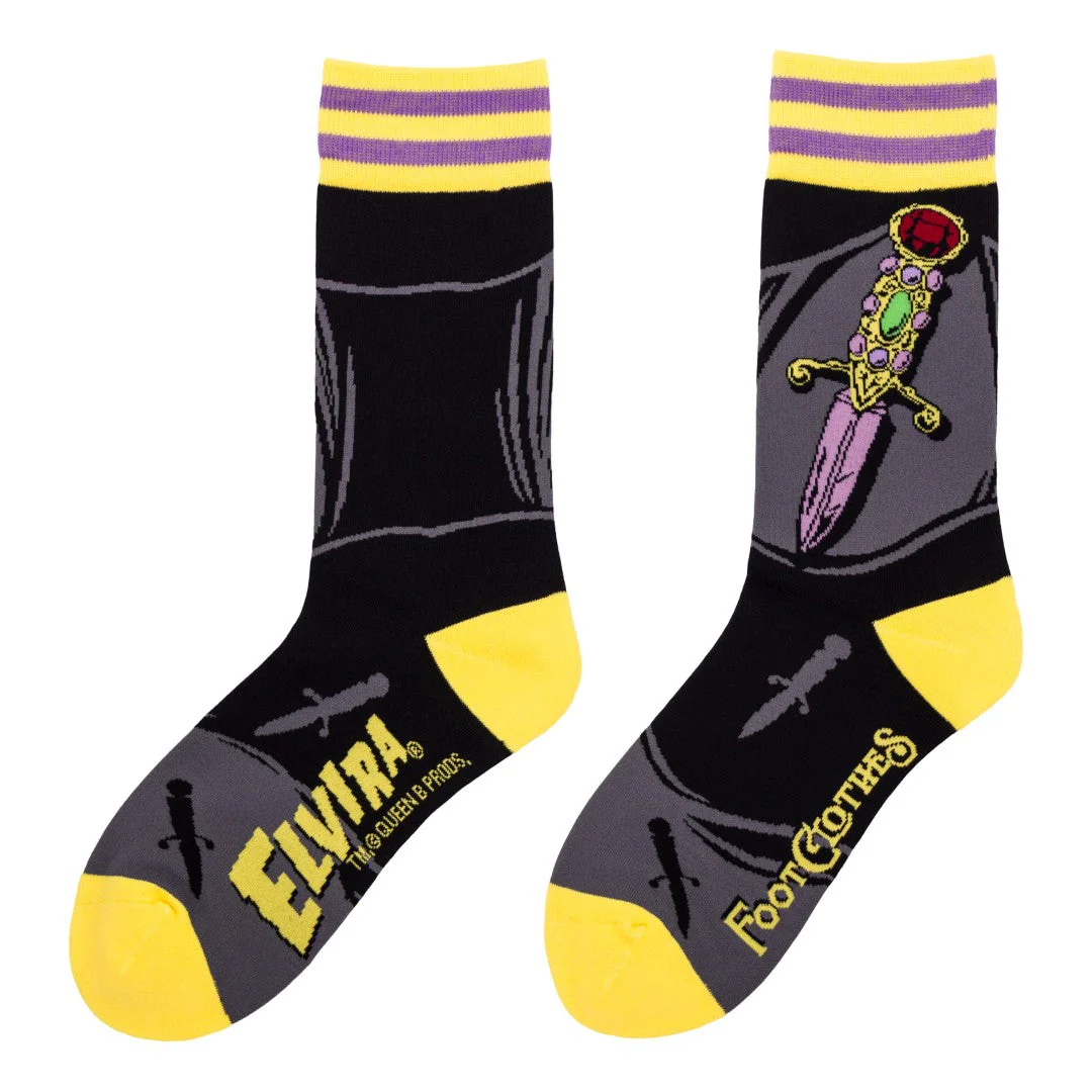 Elvira I Cut You Crew Socks - Image 3