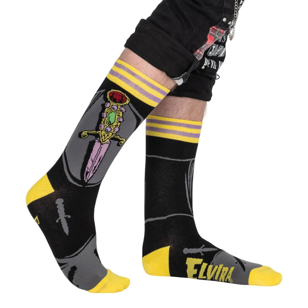 Elvira I Cut You Crew Socks - Image 4