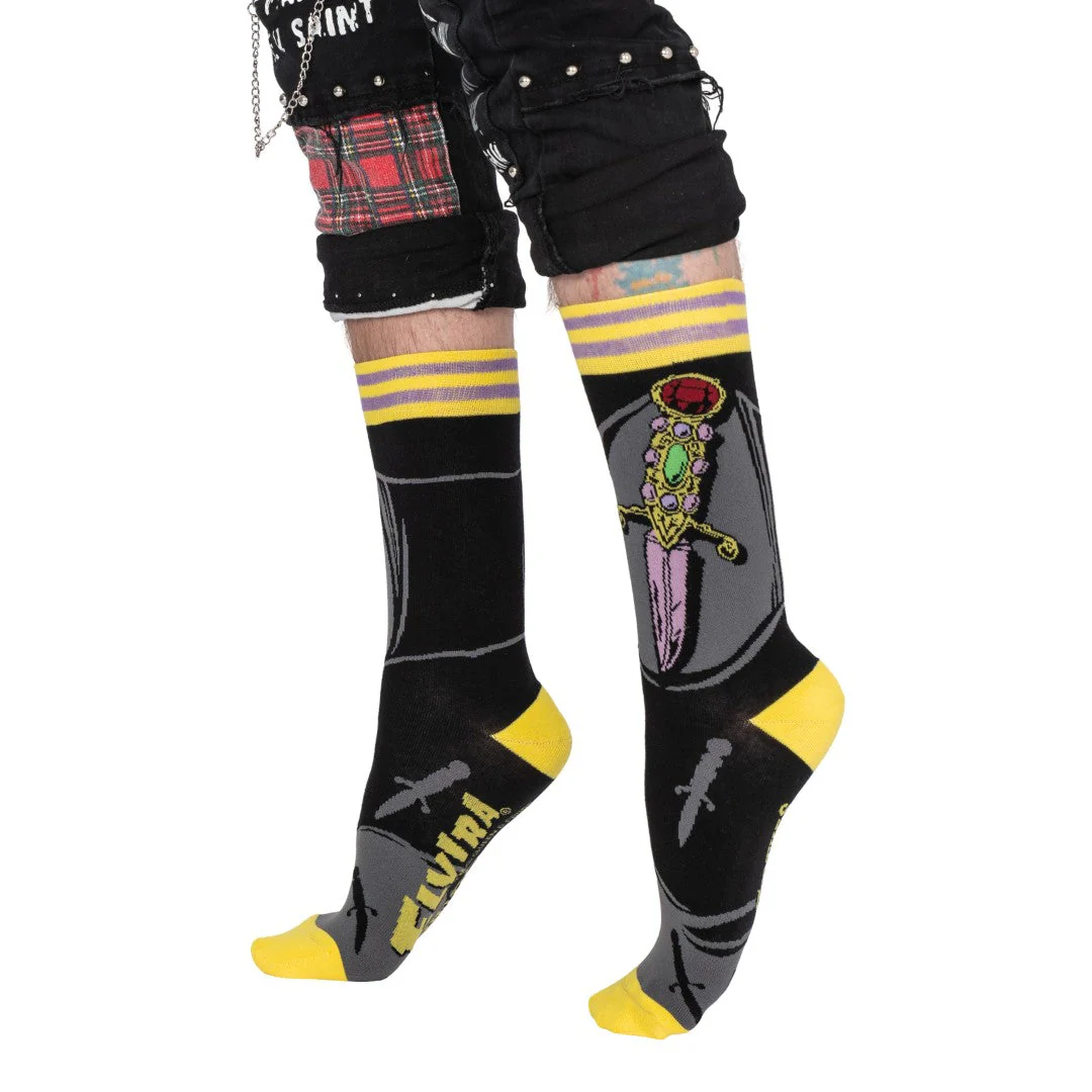 Elvira I Cut You Crew Socks - Image 5