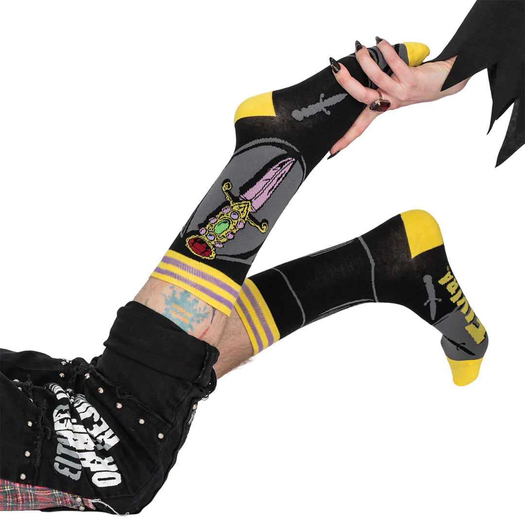 Elvira I Cut You Crew Socks - Image 8