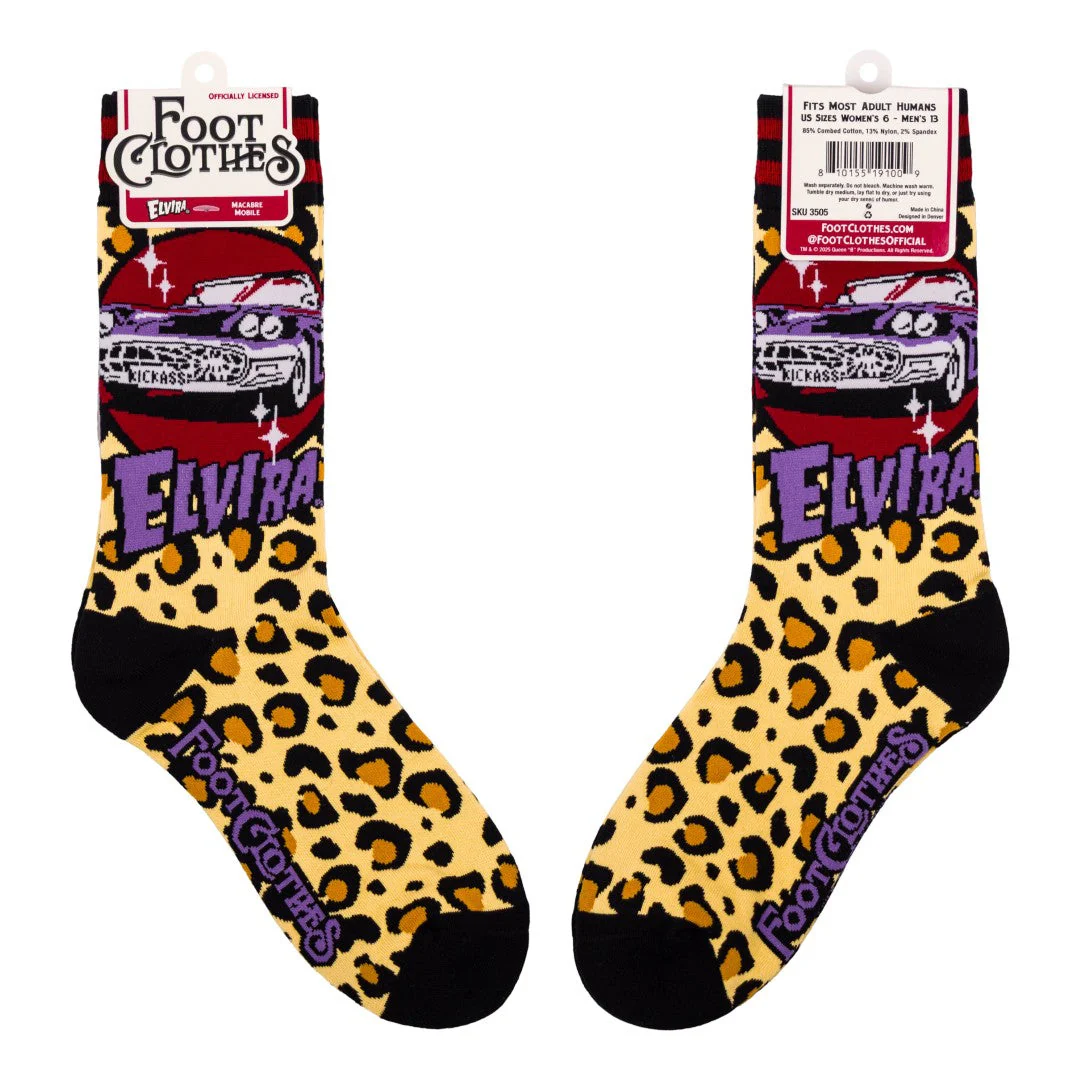 Elvira Macabre Mobile Crew Socks - Image 8