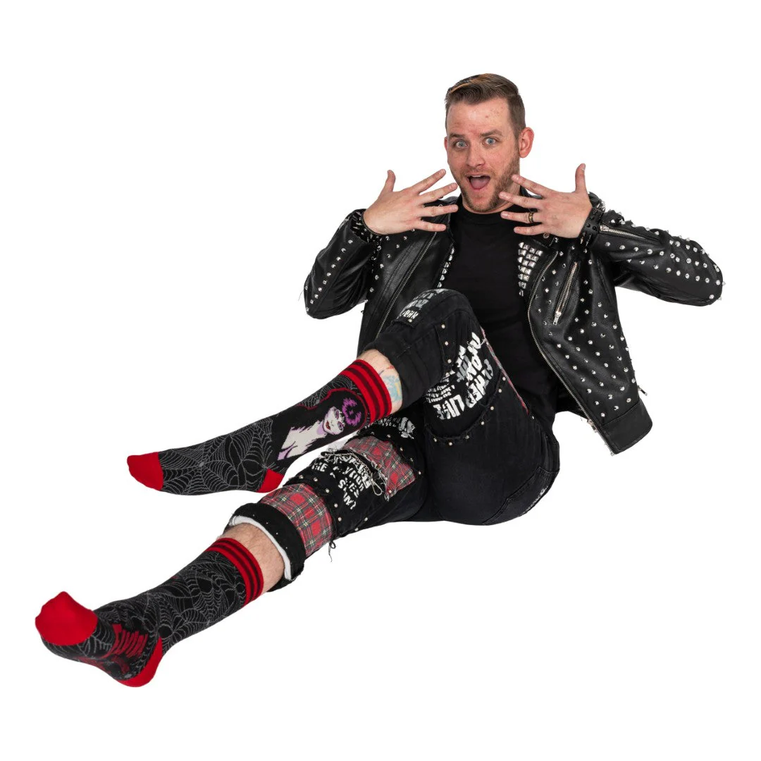Elvira Mistress of the Dark Crew Socks - Image 8