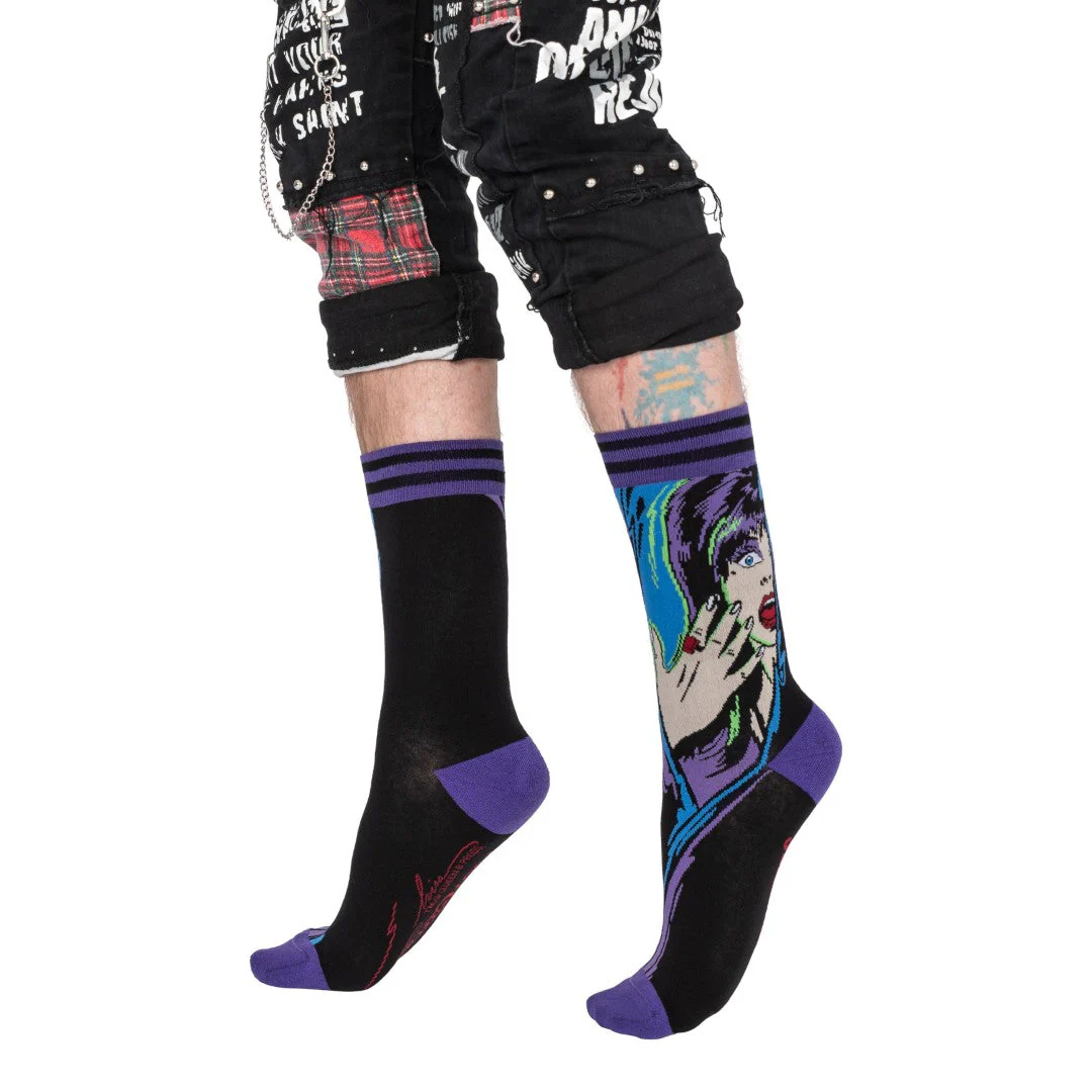 Elvira Unpleasant Dreemz Crew Socks - Image 5