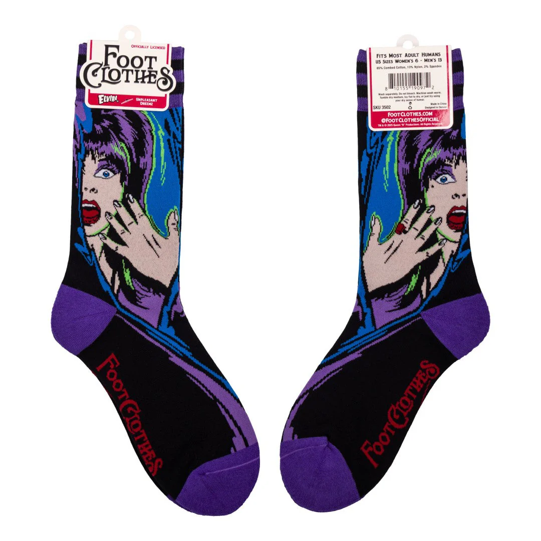 Elvira Unpleasant Dreemz Crew Socks - Image 9