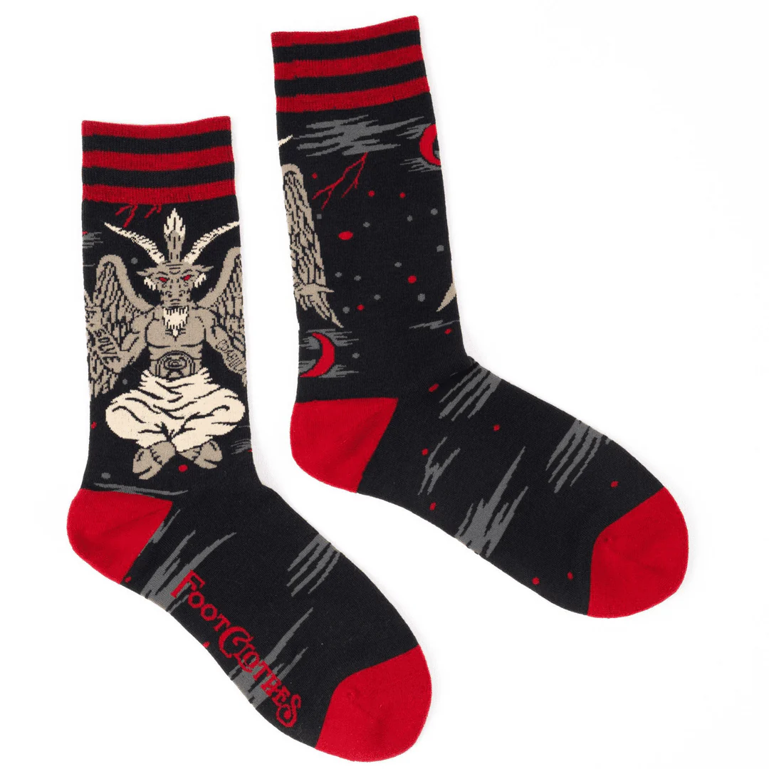 Evil Baphomet Ankle and Crew Sock Pack | 2 Designs - Image 5