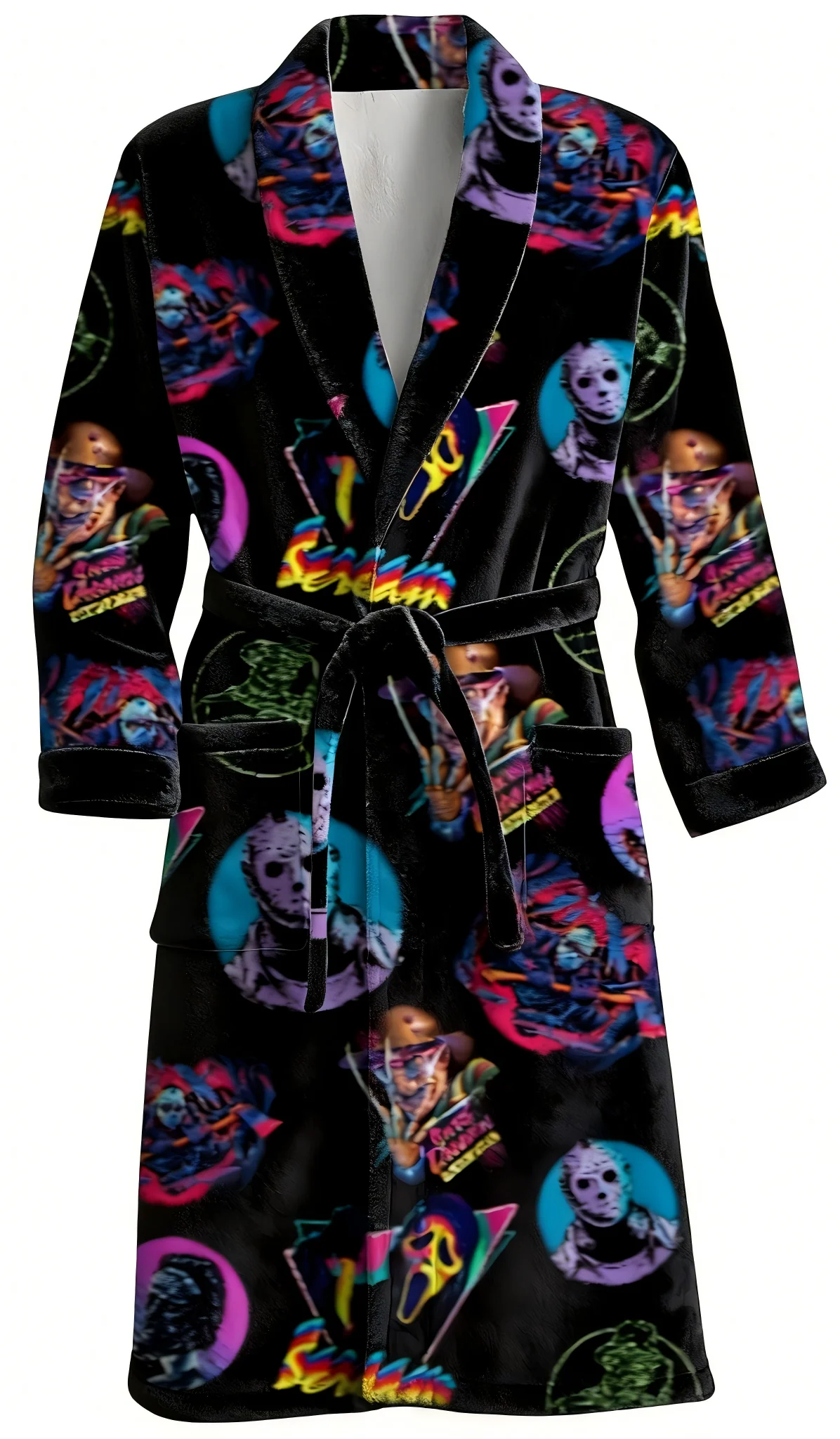 Fleece Robe - 80s Horror - Ready to Ship