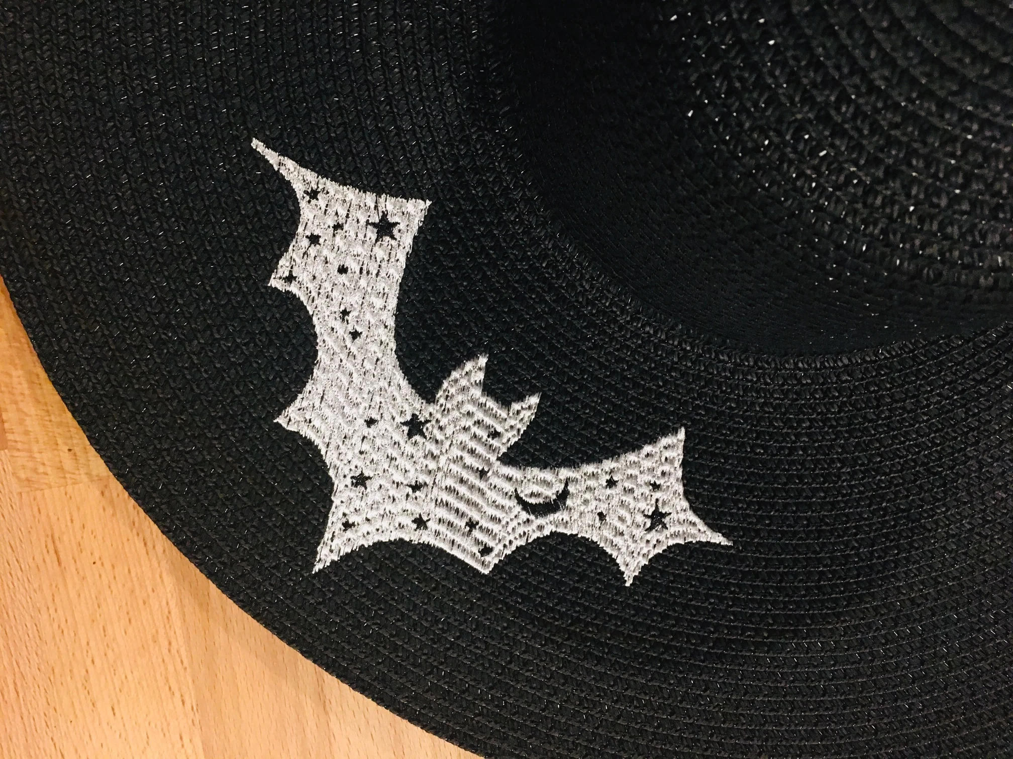 Floppy Sun Hat - XL Brim - Bats - READY TO SHIP - Image 4