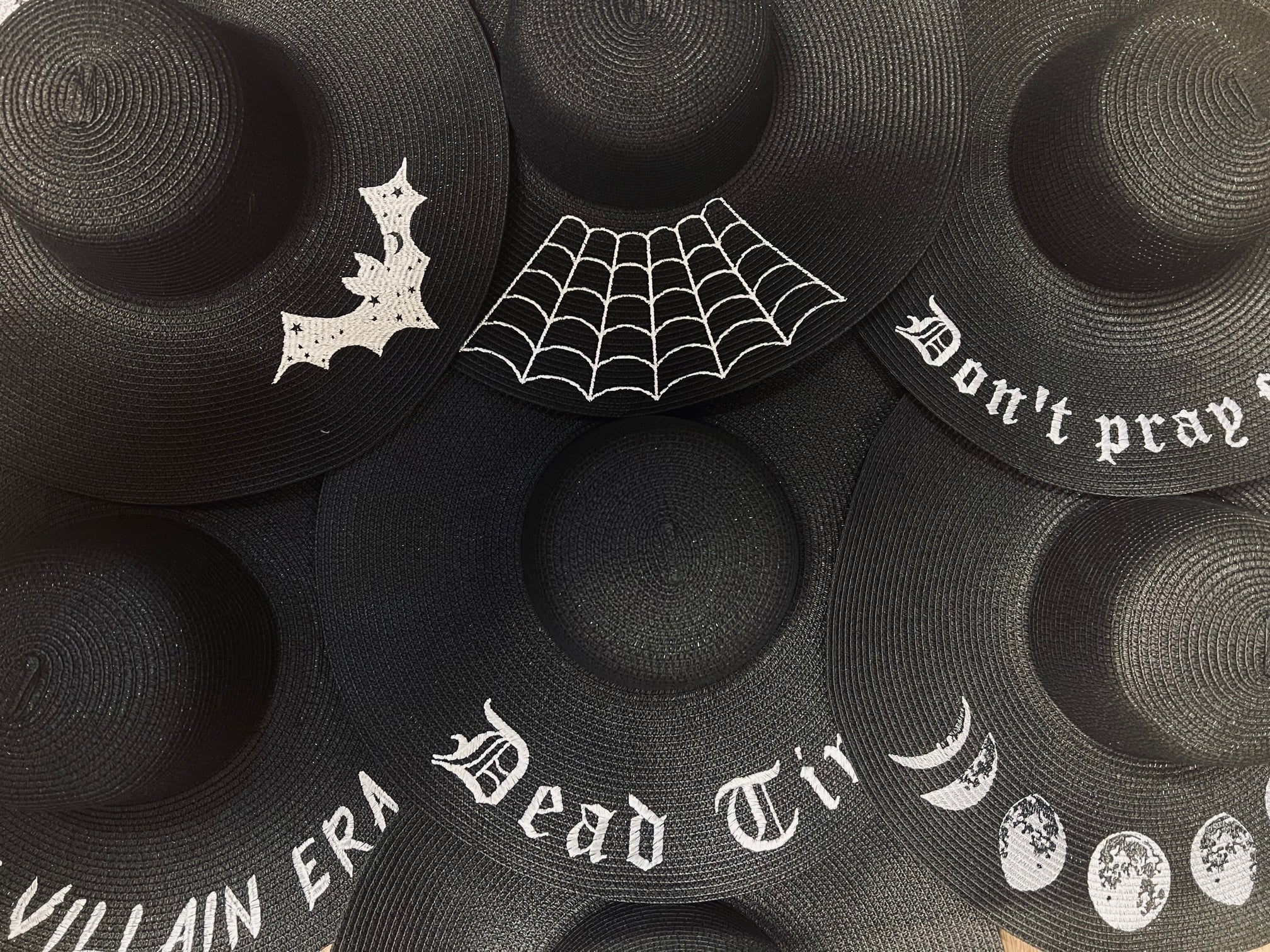 Floppy Sun Hat - XL Brim - Goth babe - Image 3