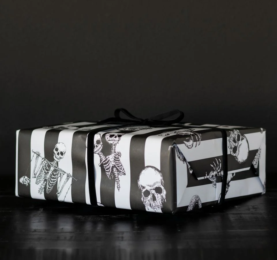 Gothic Stripe Zodiac Gift Wrap (1 Sheet) - Image 4