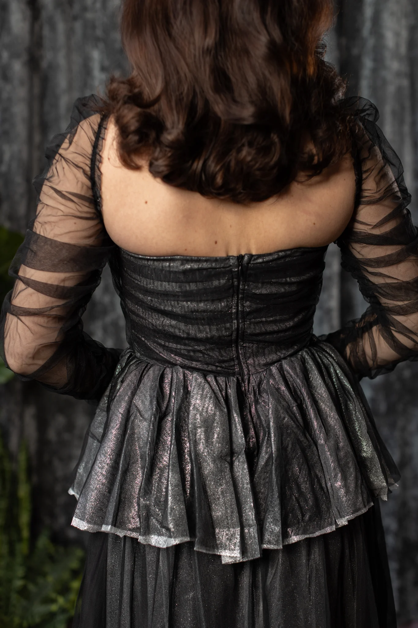 HESPERIA- 80s inspired metallic dress with removable sleeves - PRE-ORDER - Image 7