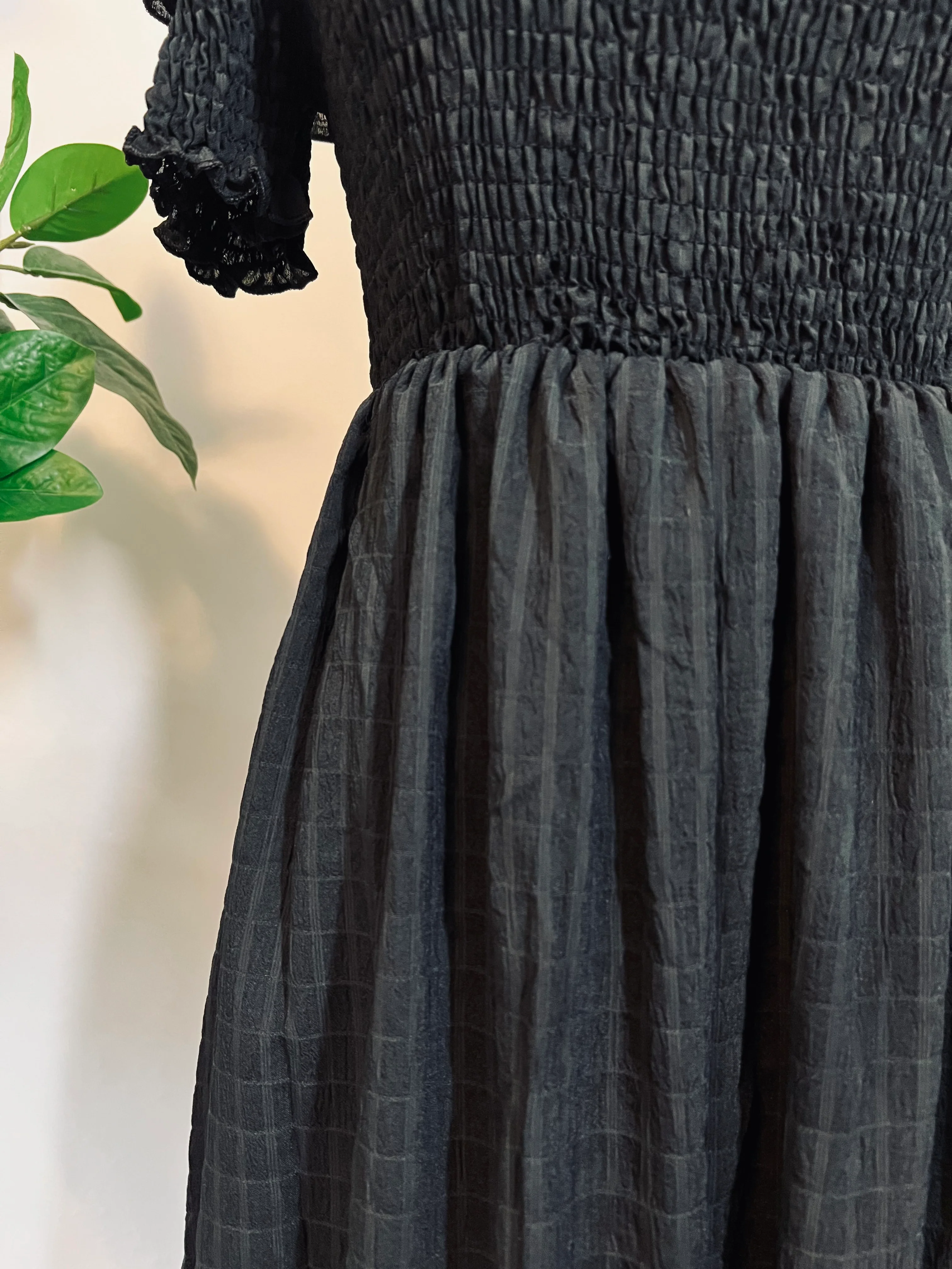 Hilda - Dark Plaid Cottage Dress - READY TO SHIP - Image 11