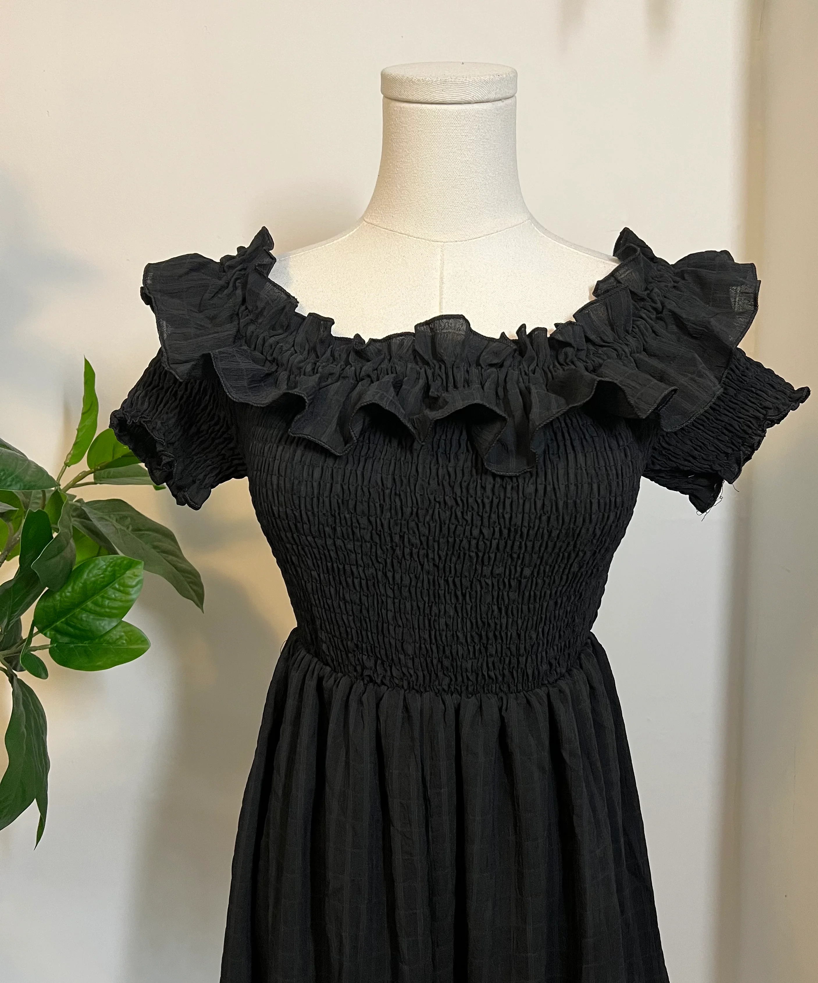 Hilda - Dark Plaid Cottage Dress - READY TO SHIP - Image 12