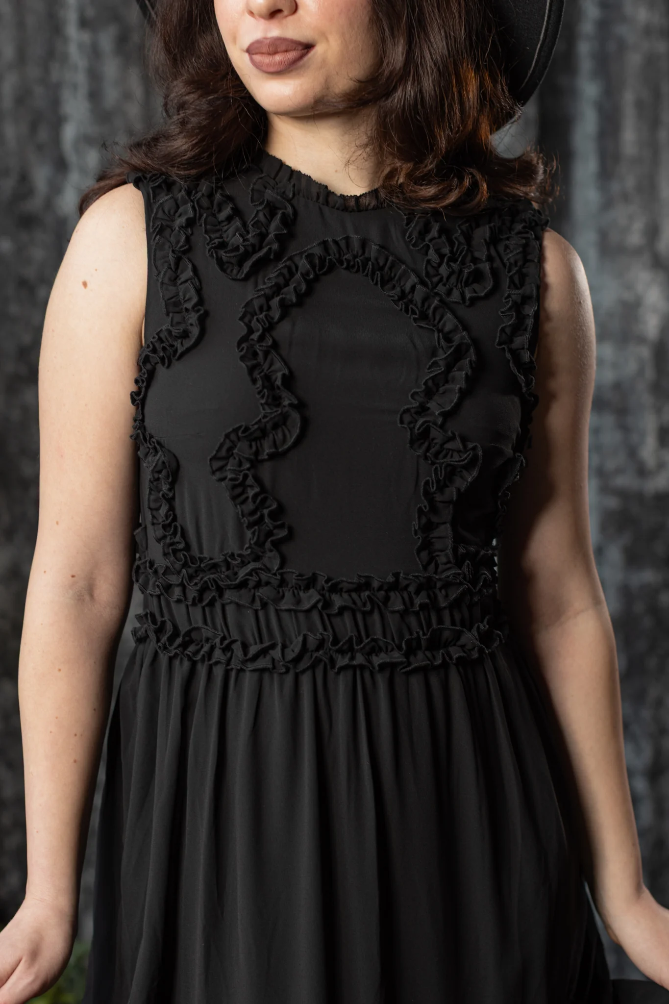 KALMA - 70s inspired dress with ruffle details - PRE-ORDER - Image 3
