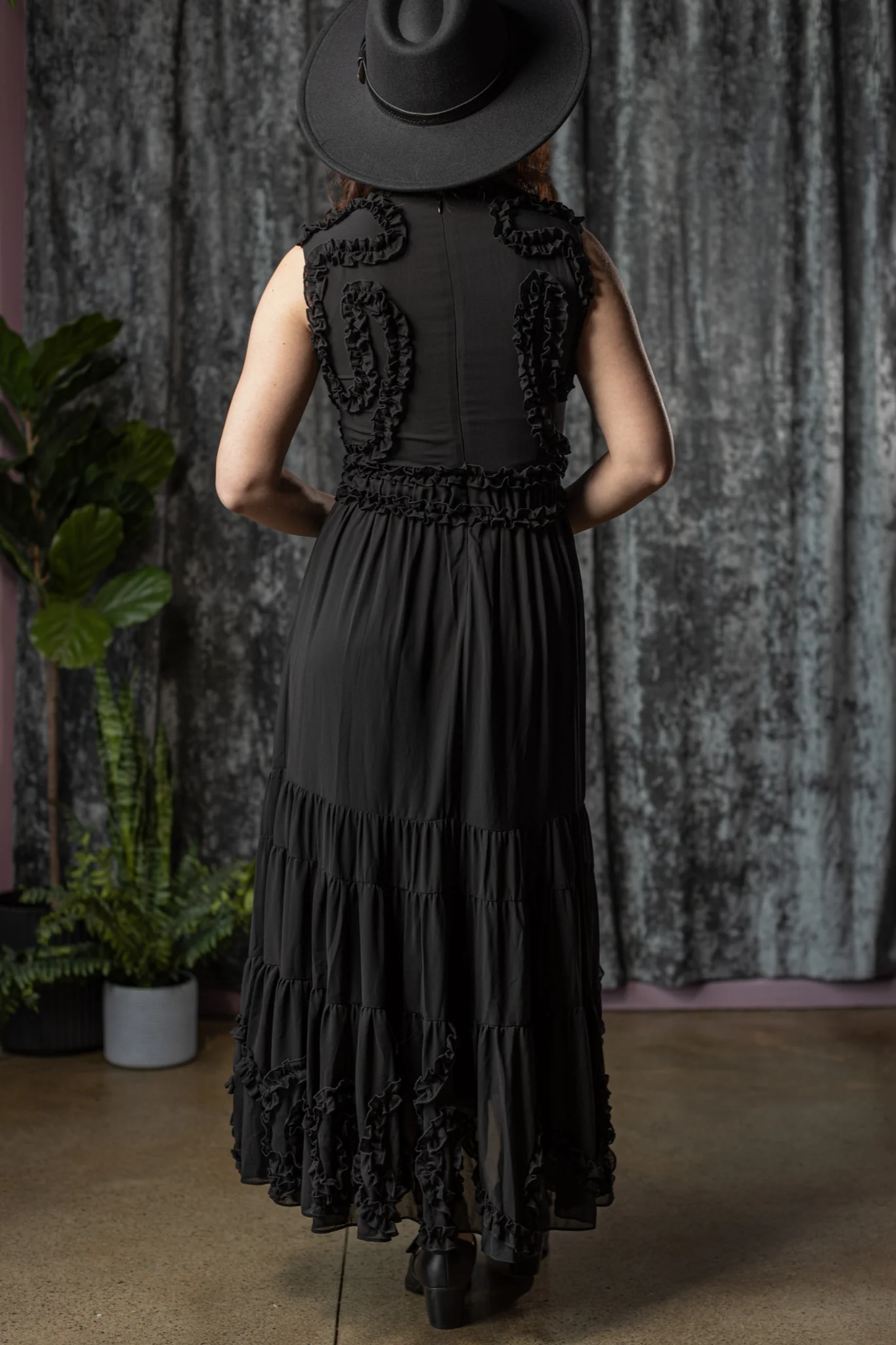 KALMA - 70s inspired dress with ruffle details - PRE-ORDER - Image 5