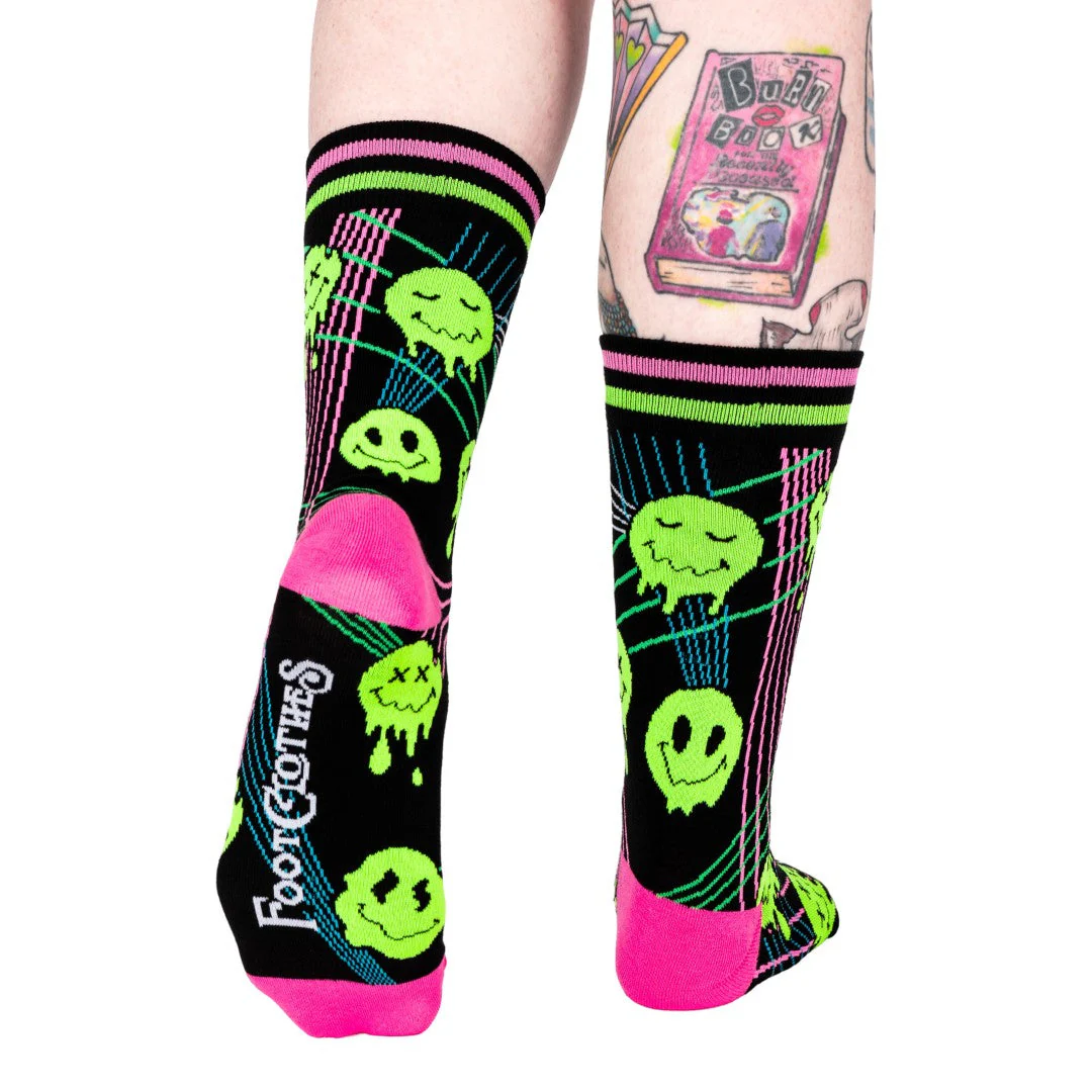 Laser BassFace Melt Supreme UV Reactive Crew Socks - Image 8