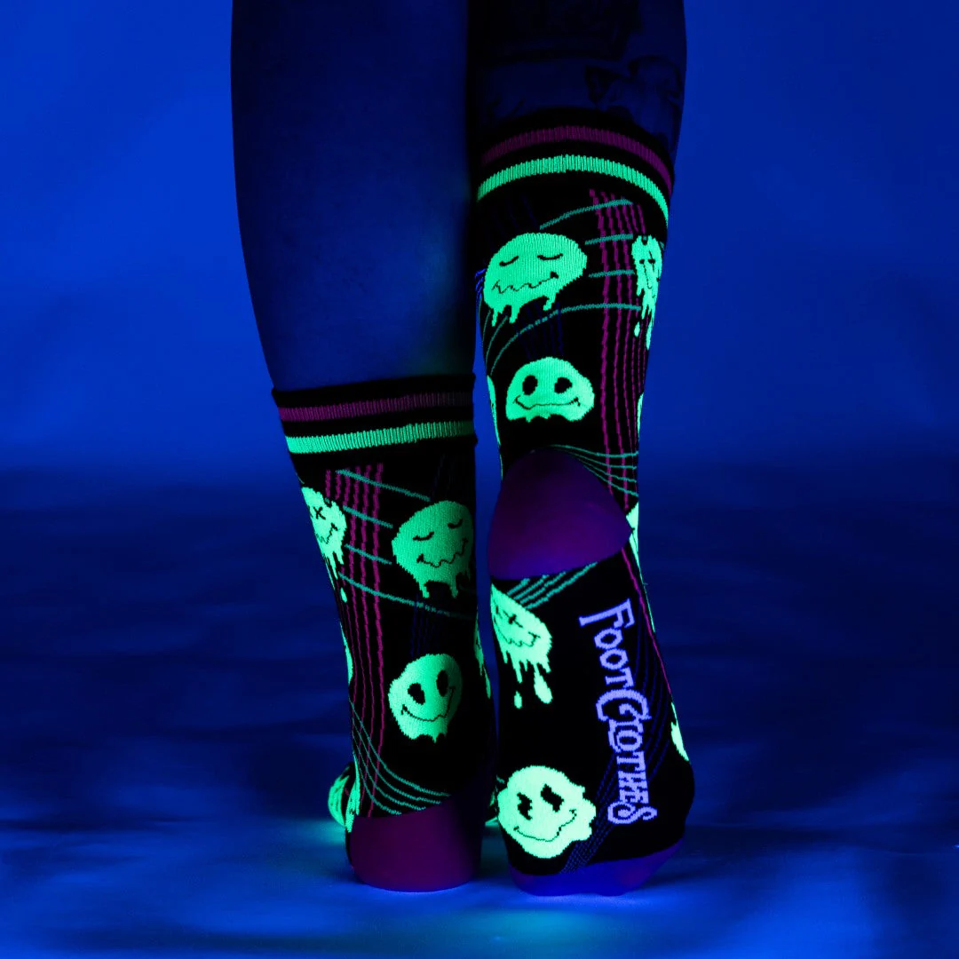 Laser BassFace Melt Supreme UV Reactive Crew Socks - Image 9