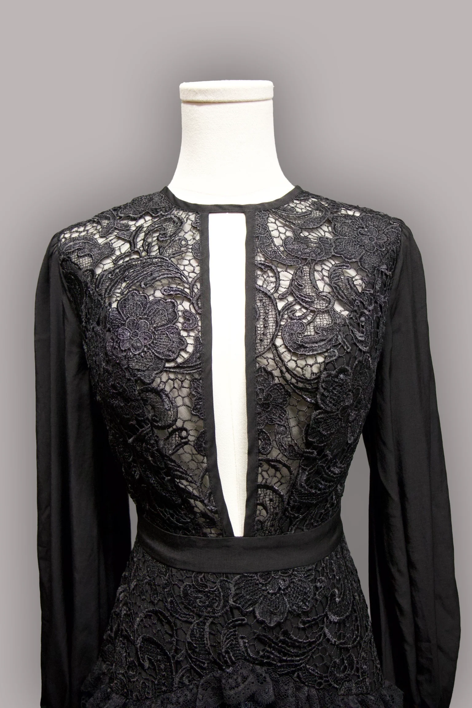 Lenore - Victorian Style Lace Maxi Dress - Image 11