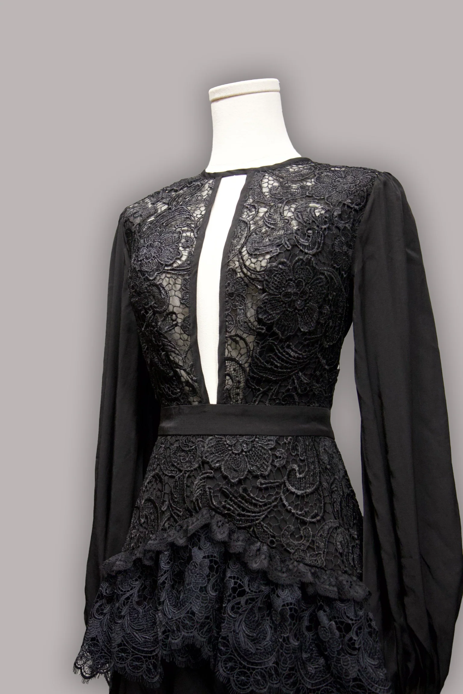 Lenore - Victorian Style Lace Maxi Dress - Image 12